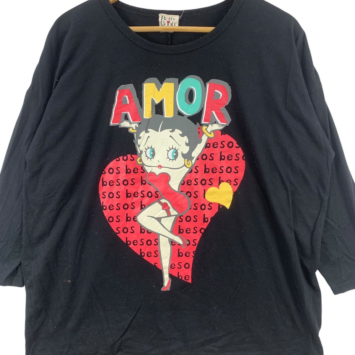 Other BETTY BOOP CARTOON Amor Love Hollywood Tee Shirt Top Long Size XXL / US 16-18 / IT 52-54 - 5 Thumbnail