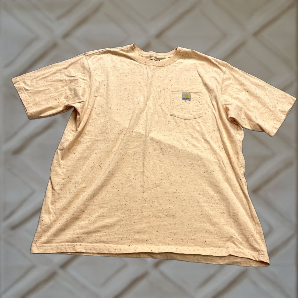 Carhartt Carhartt K87 Loose Fit T-Shirt Men 2XL Orange Crew Neck Cotton Tee Pocket Shirt Casual Classic Outdoor Mens Size US XXL / EU 58 / 5 - 1 Thumbnail