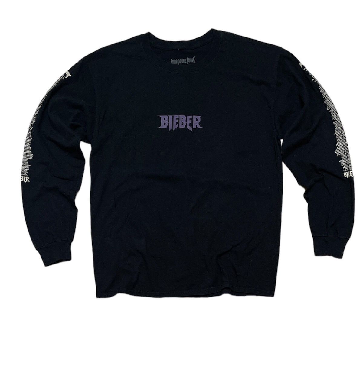 Justin Bieber Justin Bieber Purpose Tour 2016 Justin Forever LongSleeve Size US L / EU 52-54 / 3 - 2 Thumbnail
