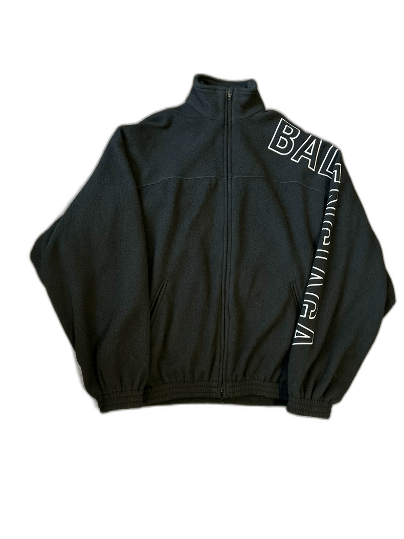 Balenciaga Balenciaga Logo Fleece Jacket with High Collar-2505 Size US L / EU 52-54 / 3 - 1 Thumbnail