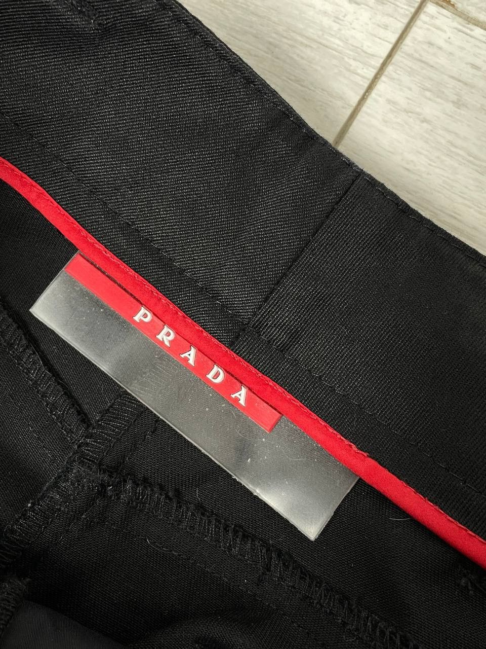 Prada Prada Black ( Tab Leather )bell-bottom Old money style Size US 36 / EU 52 - 12 Thumbnail