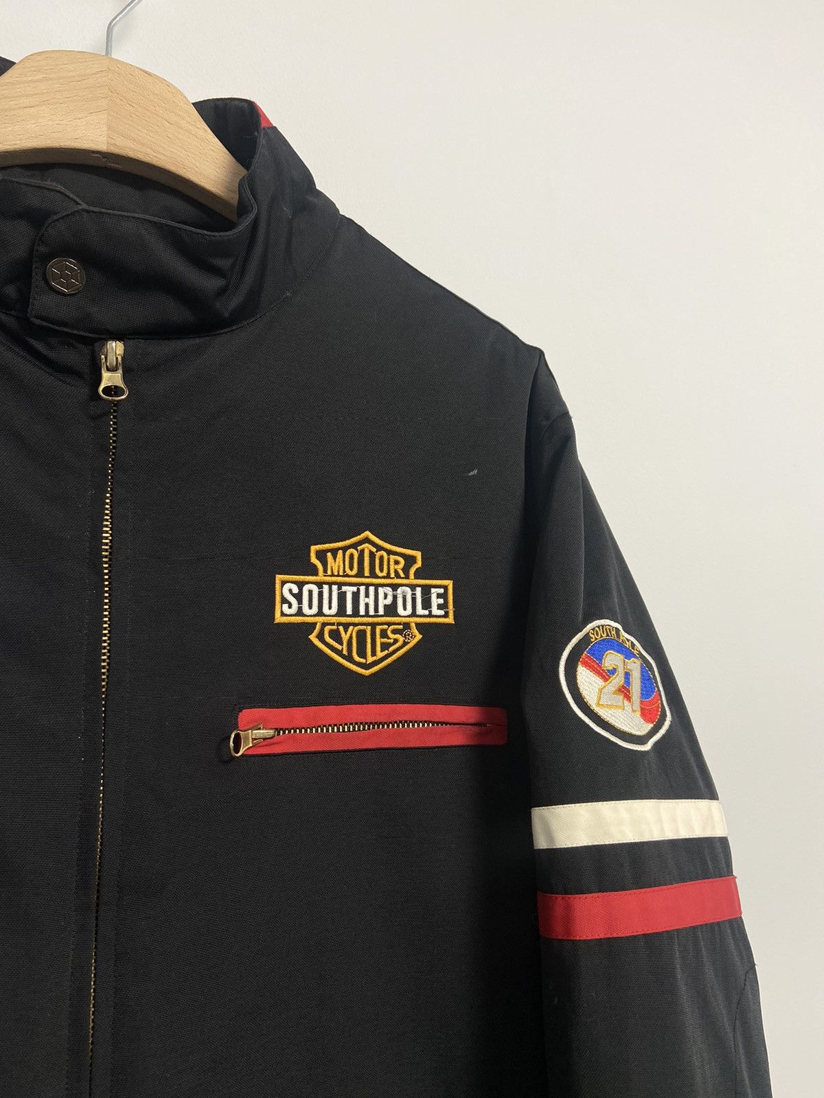 Southpole Southpole Vintage Moto Jacket Logo Harley Davidson Size US M / EU 48-50 / 2 - 6 Thumbnail