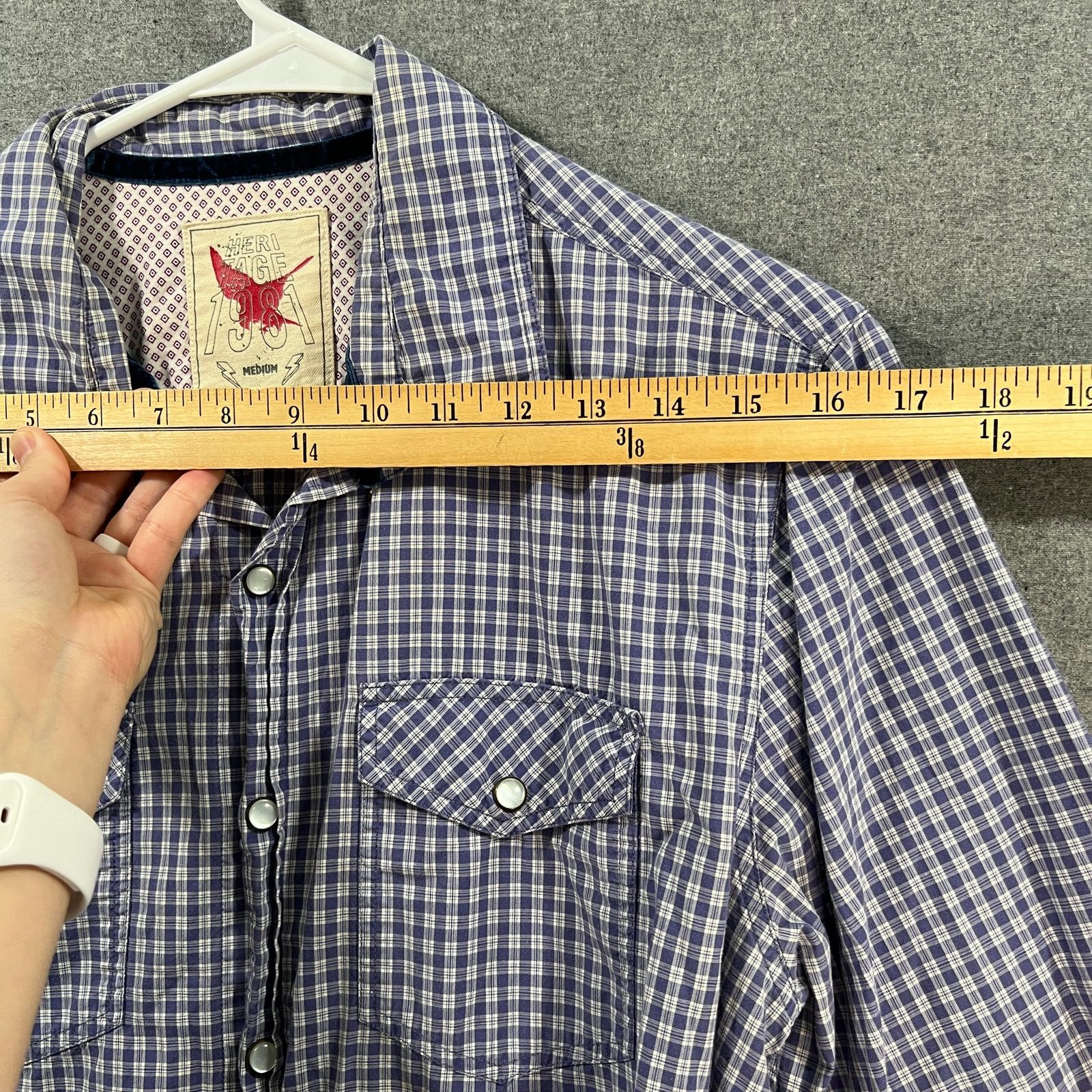Other Heritage 1981 Men's Long-sleeve Button-up Shirt Blue Size US M / EU 48-50 / 2 - 6 Thumbnail