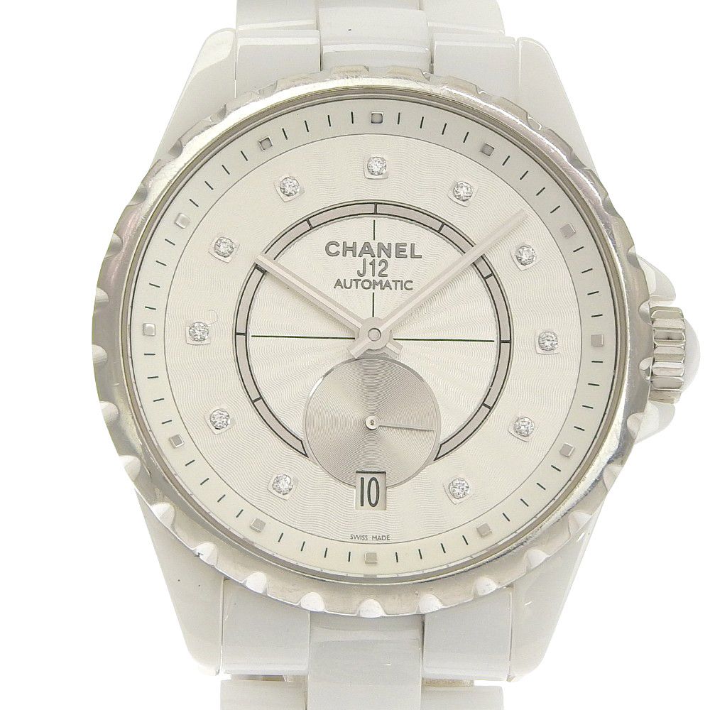 Chanel Chanel Chanel J12 White Ceramic Watch Glass / Ceramic Automatic H4345 DUTY FREE for USA Size ONE SIZE - 1 Thumbnail