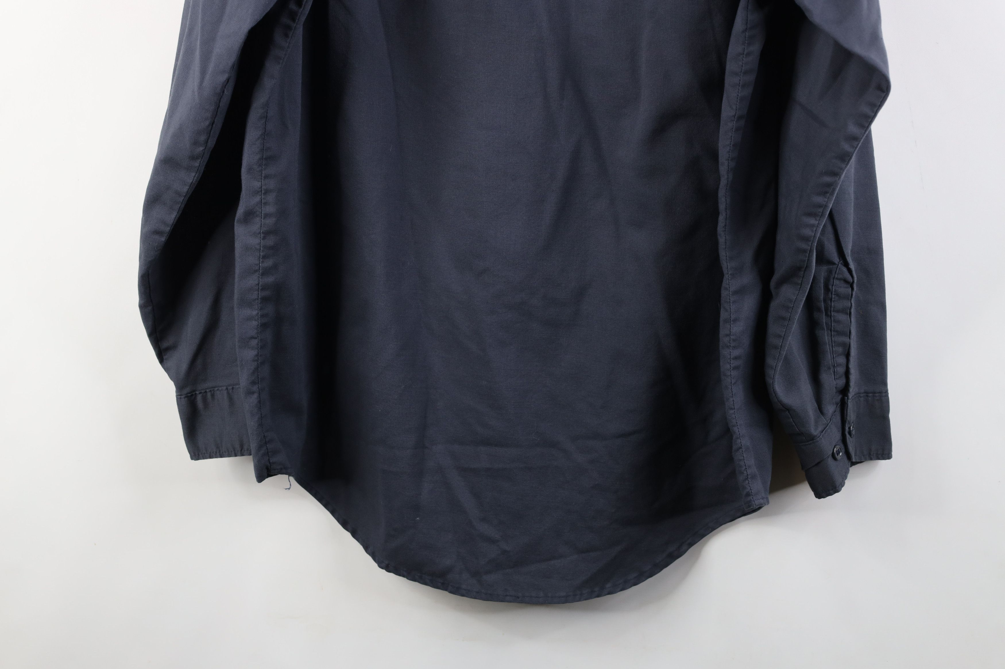 Vintage Vintage 70s Big Mac Workwear Collared Button Shirt Gray USA Size US L / EU 52-54 / 3 - 15 Thumbnail