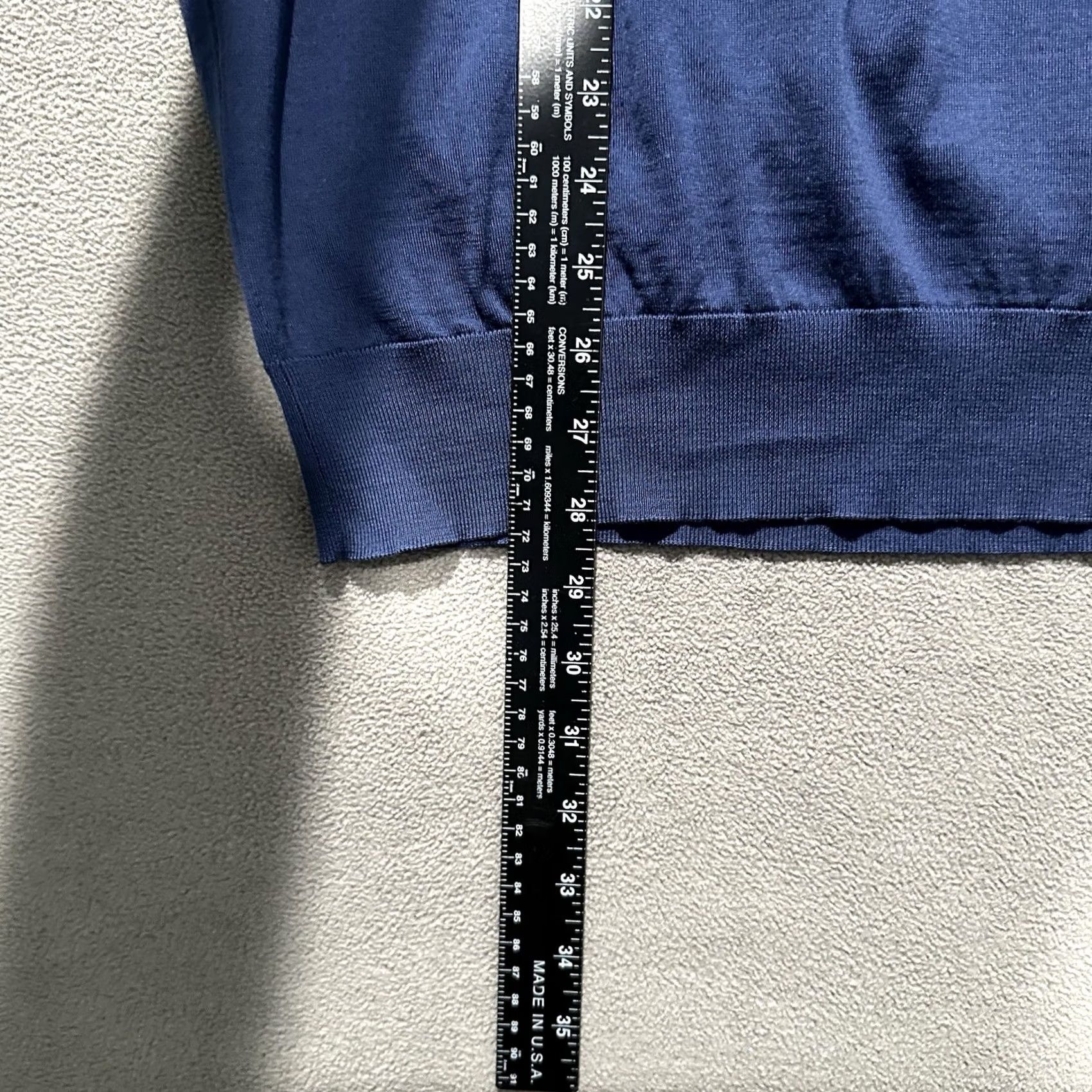 Ermenegildo Zegna Ermenegildo Zegna Sweater Mens 3XL Blue Wool Long Sleeve Crew Neck Pullover Designer Classic Size US XXL / EU 58 / 5 - 7 Thumbnail