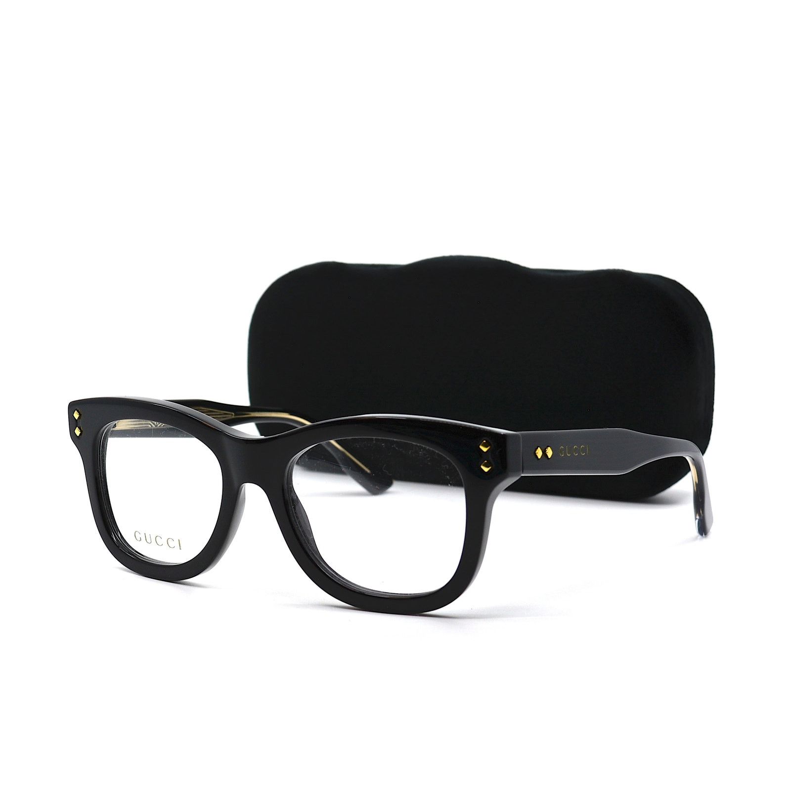 Gucci NEW GUCCI GG1086O 001 BLACK AUTHENTIC EYEGLASSES FRAME Size ONE SIZE - 11 Thumbnail