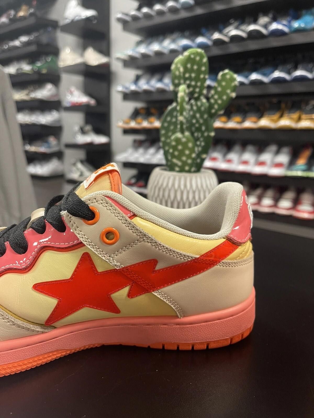 Bape Size 8 - A Bathing Ape Bapesta Orange 1130191003 Size US 8 / EU 41 - 7 Thumbnail