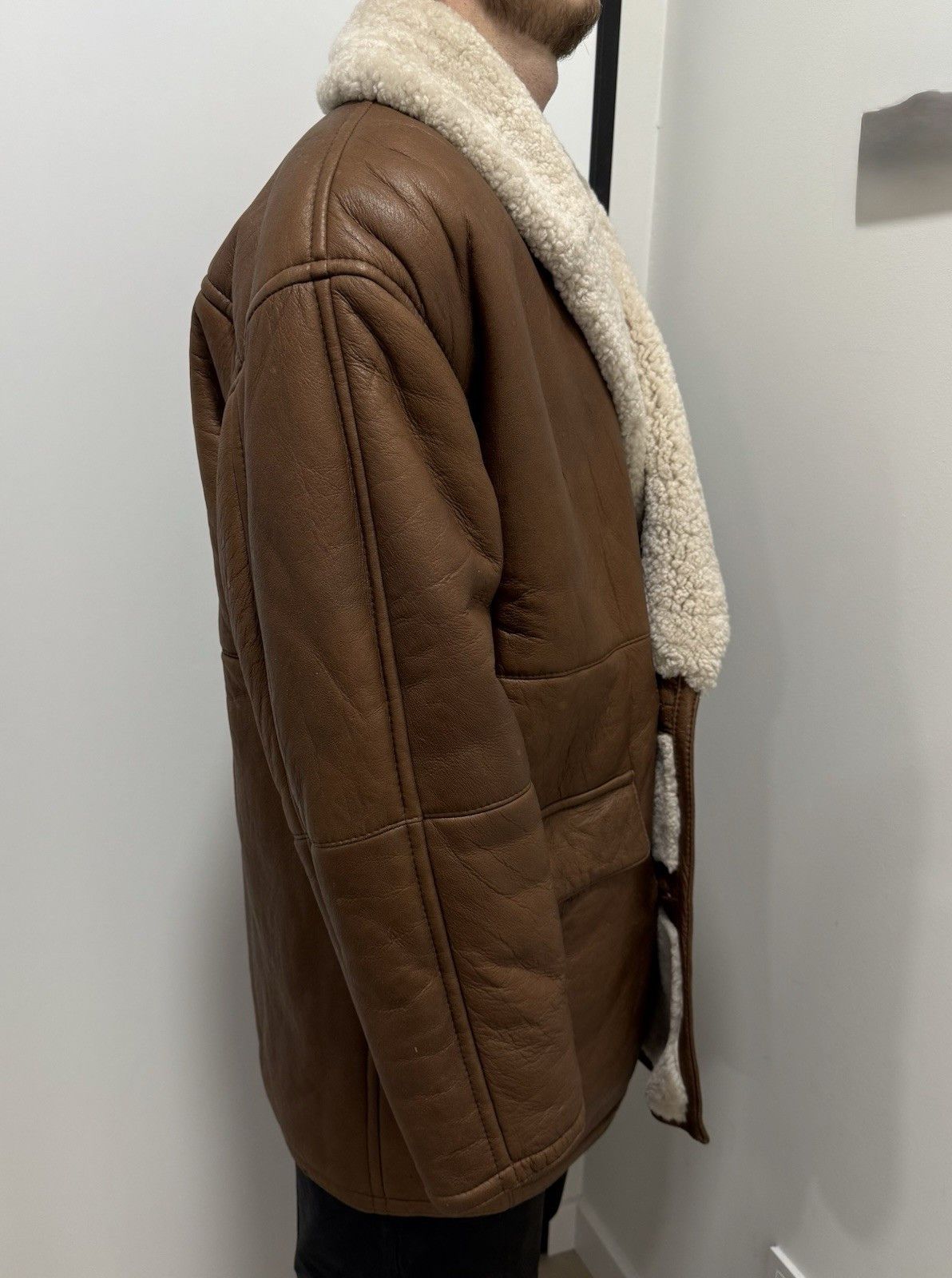 Gianfranco Ferre Gianfranco Ferre Vintage Jacket Leather Shearling Coat Size US L / EU 52-54 / 3 - 4 Thumbnail