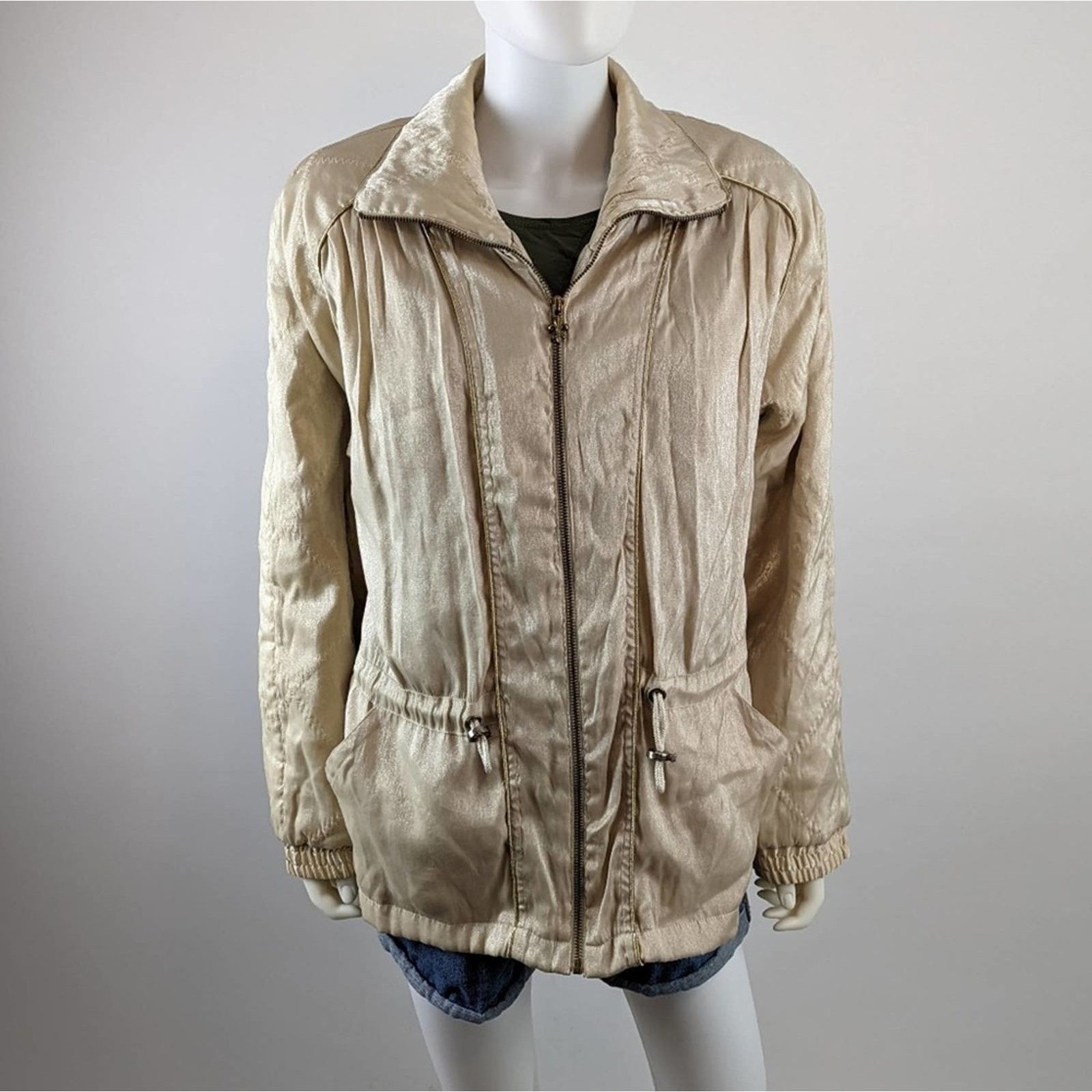 Vintage Vintage East West Gold Quilted Jacket Size M / US 6-8 / IT 42-44 - 3 Thumbnail
