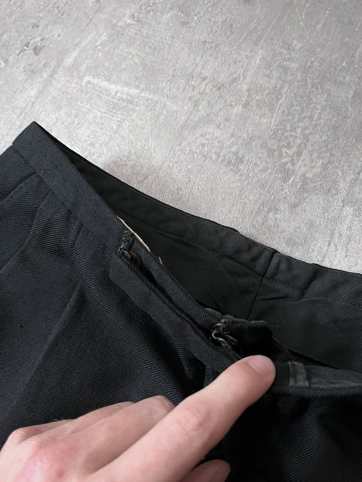 Carol Christian Poell Carol Christian Poell A/W 96-97 wool black pants Size US 28 / EU 44 - 5 Thumbnail
