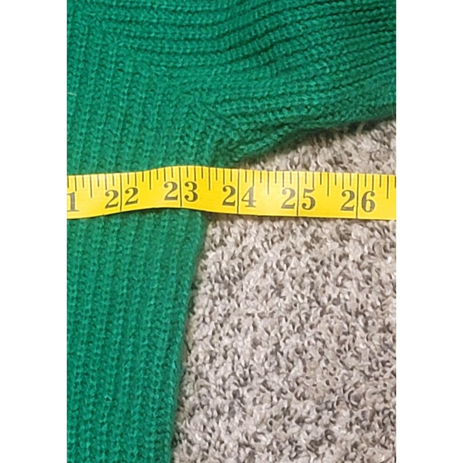 Sears VINTAGE Sears Acrylic Sweater Green Large 70s L Sweater Blank Mens Women? Size US L / EU 52-54 / 3 - 5 Thumbnail