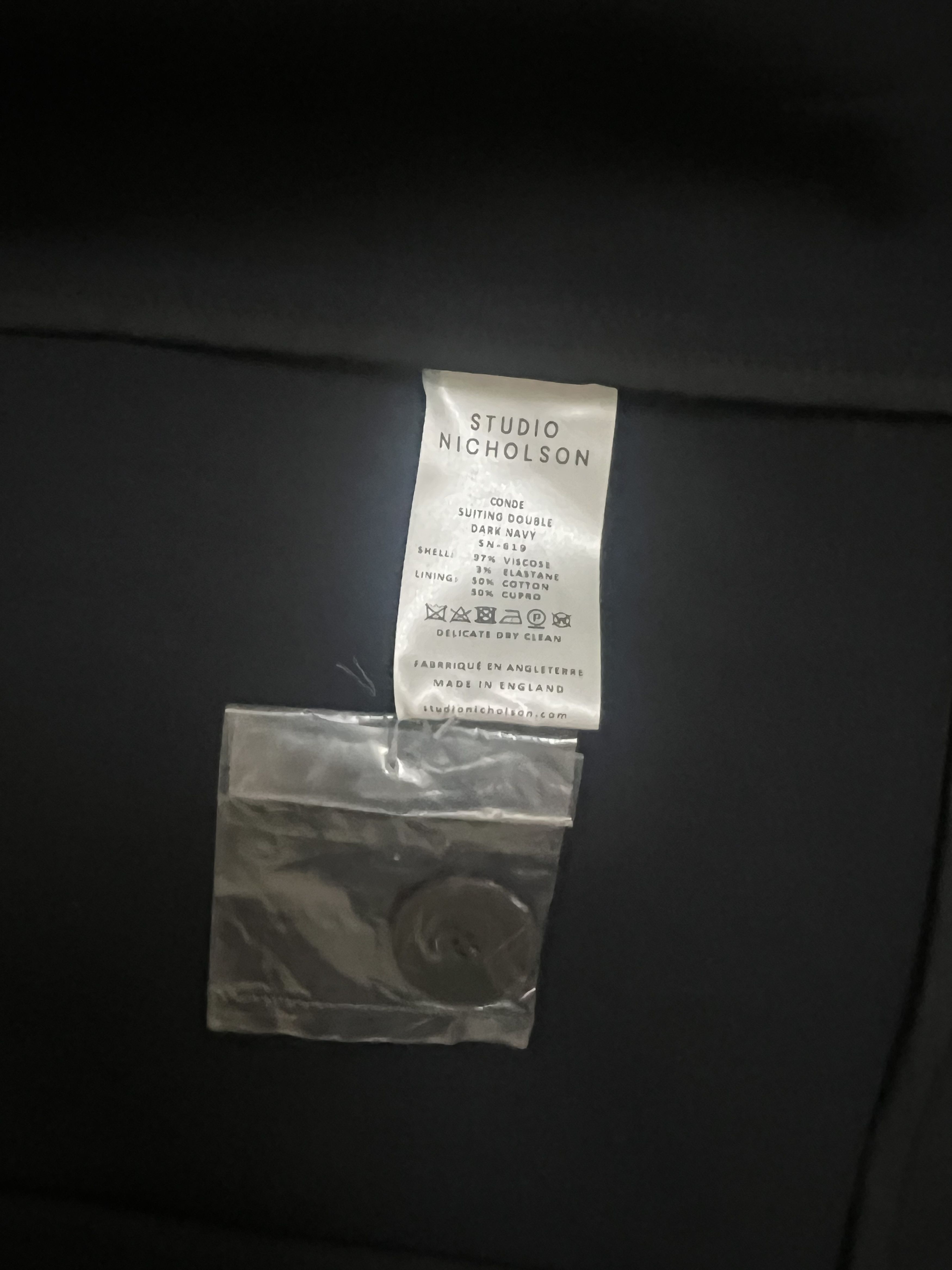Studio Nicholson Men’s Double Navy jacket Medium Size 46R - 4 Thumbnail