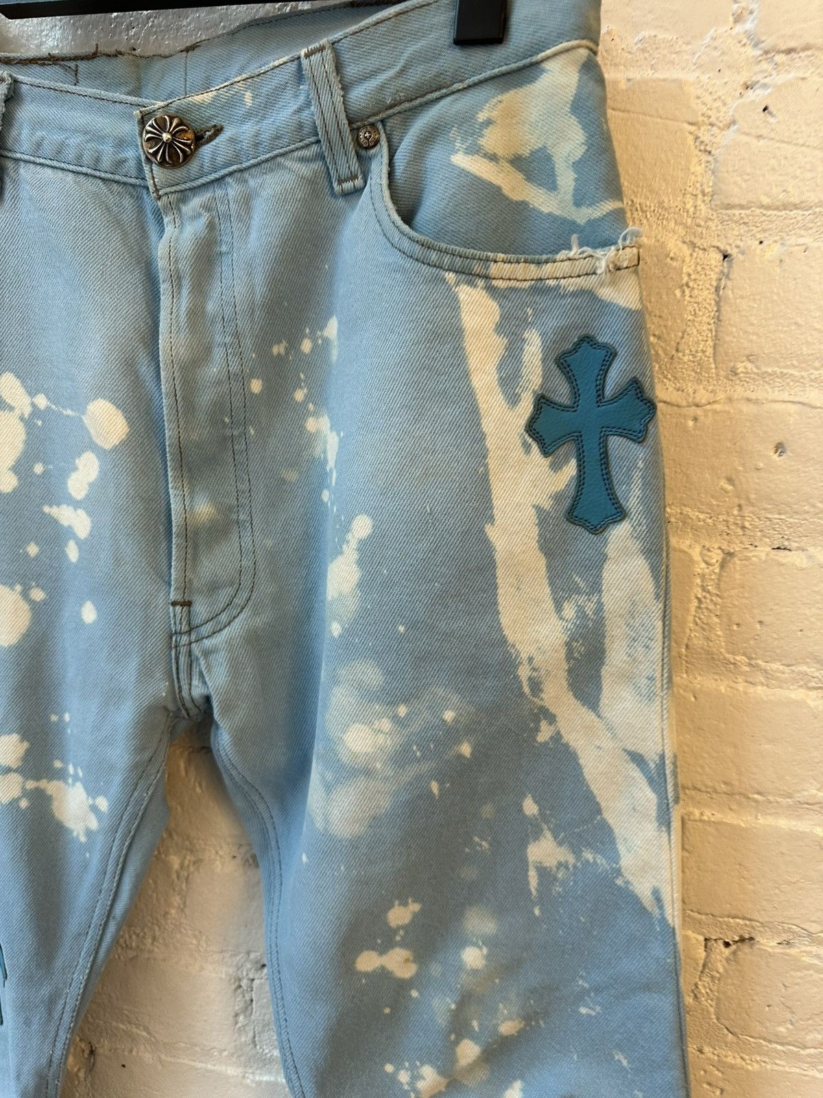 Chrome Hearts Chrome Hearts Drake Blue levi cross jeans 30 31 32 Size US 31 - 2 Thumbnail