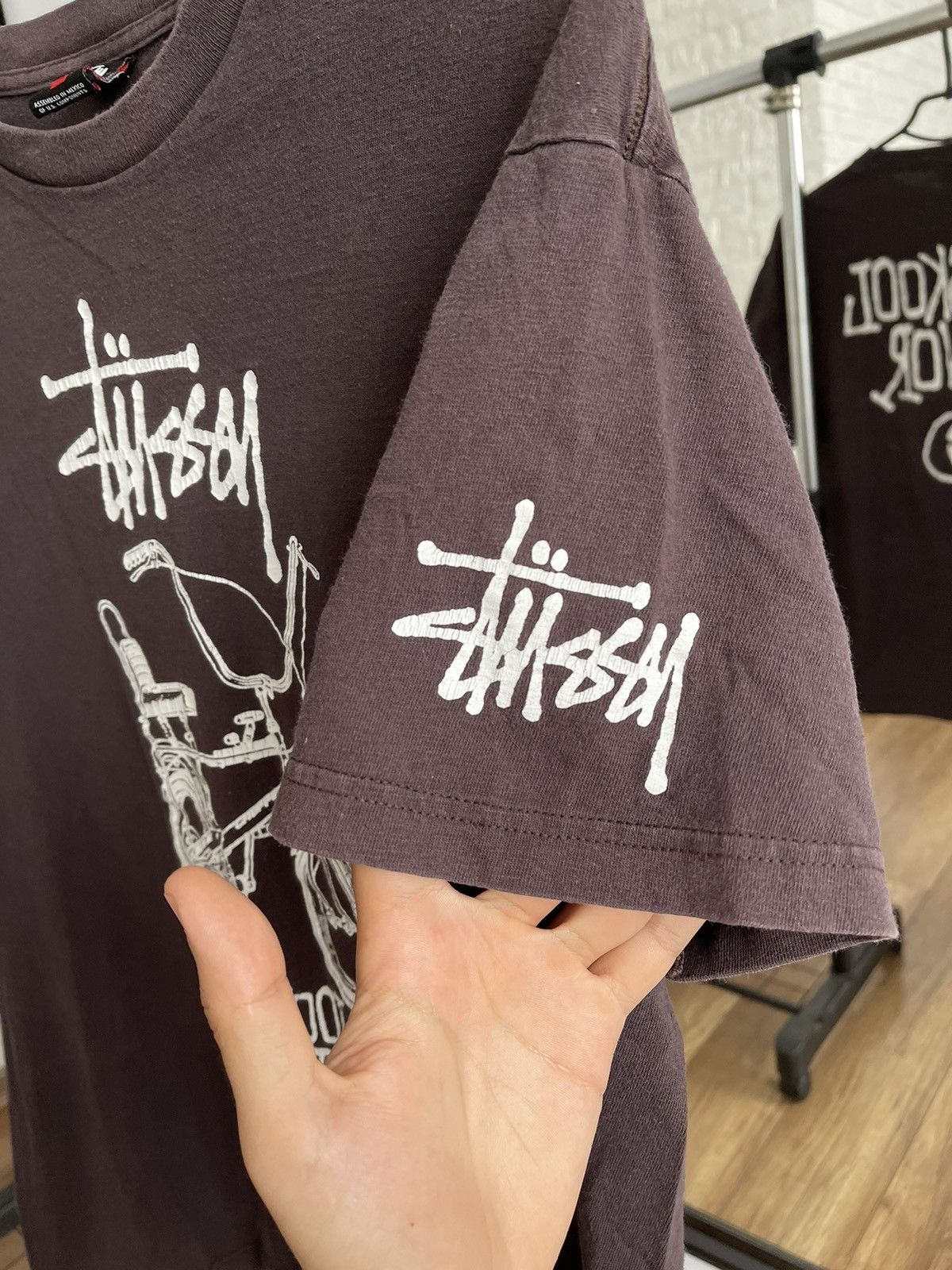 Stussy Old Skool Flavor Vintage T-Shirt Tee 90s