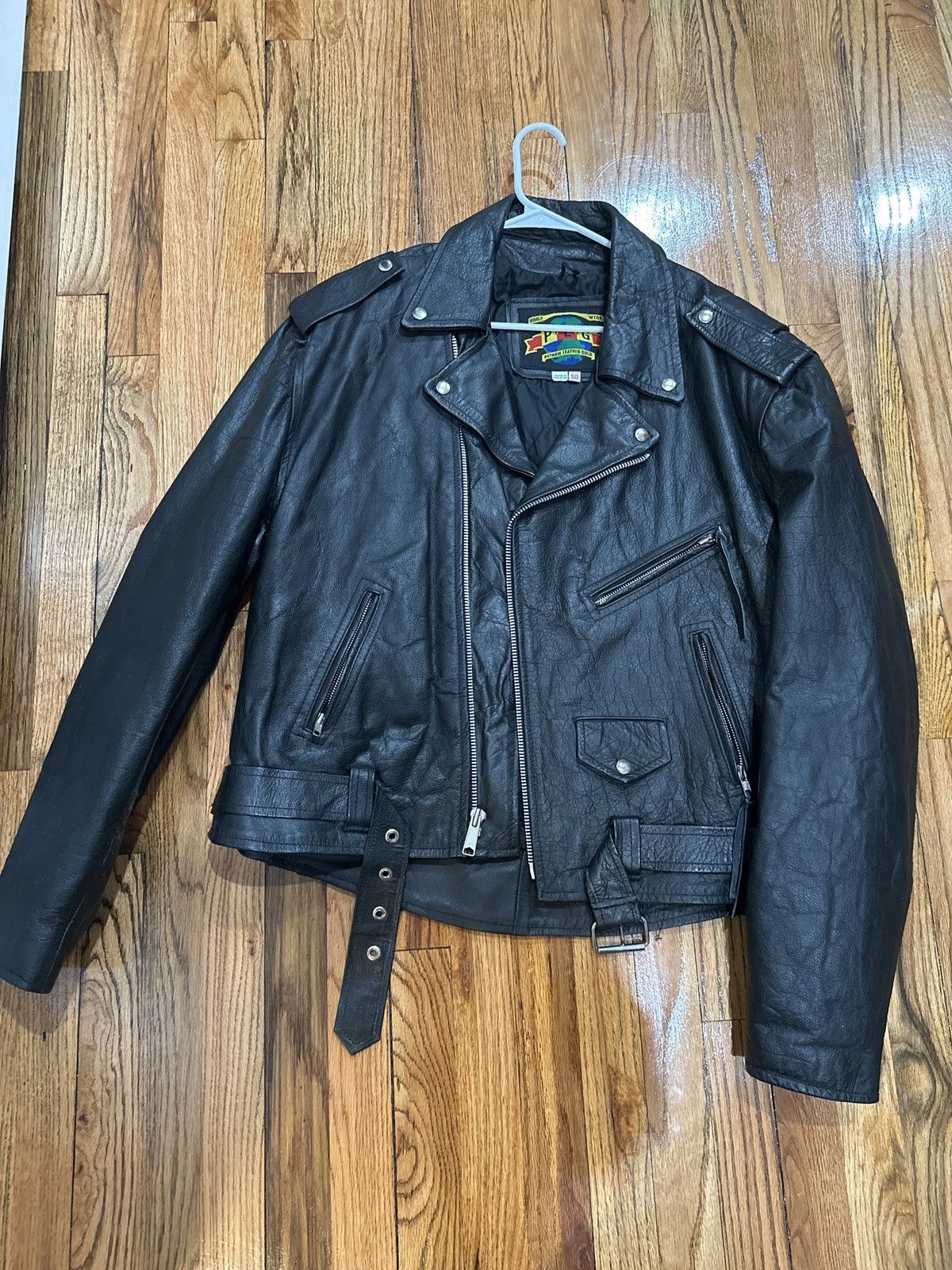 Vintage vintage leather, biking jacket Size US M / EU 48-50 / 2 - 1 Thumbnail