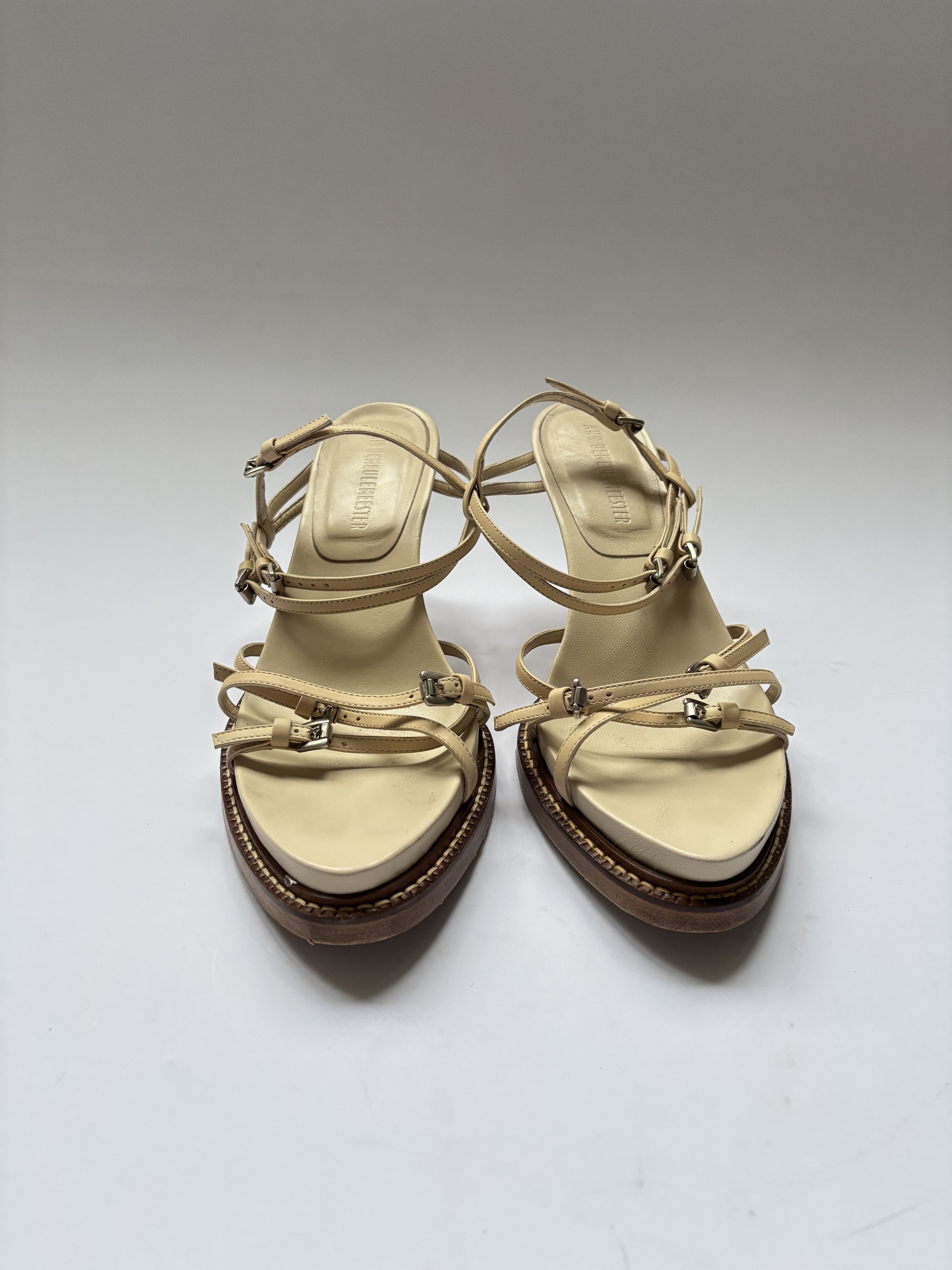 Ann Demeulemeester ⚡️QUICK SALE⚡️Ann Demeulemeester Beige High Heel Sandals Size US 10 / IT 40 - 3 Thumbnail