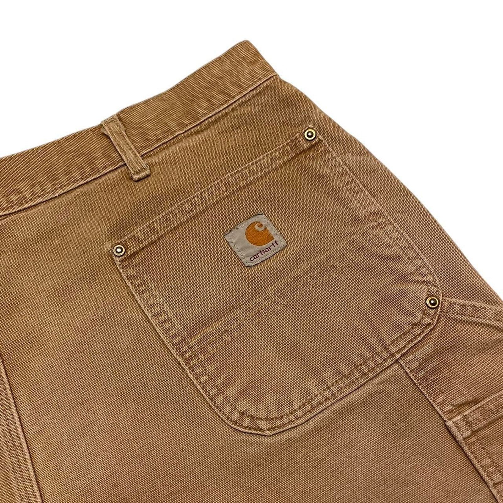 Carhartt VTG tan Carhartt double knee USA streetwear grunge workwear Size US 38 / EU 54 - 6 Thumbnail