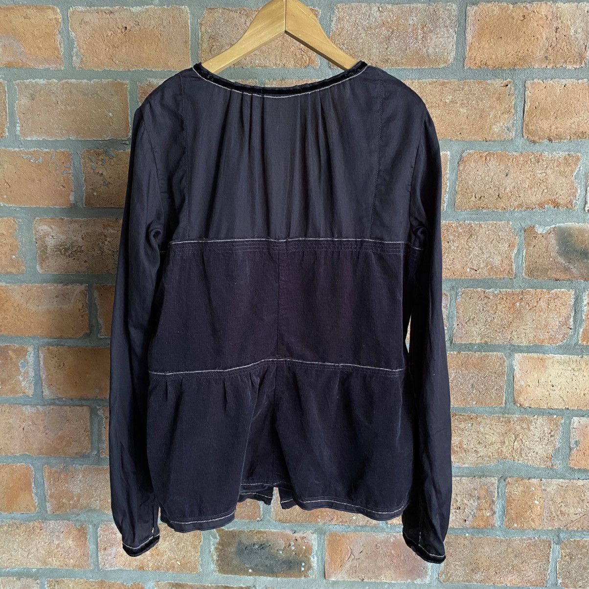 Marithe + Francois Girbaud MARITHÉ + FRANÇOIS GIRBAUD Vintage Black Tie-Neck Blouse Size M / US 6-8 / IT 42-44 - 5 Thumbnail