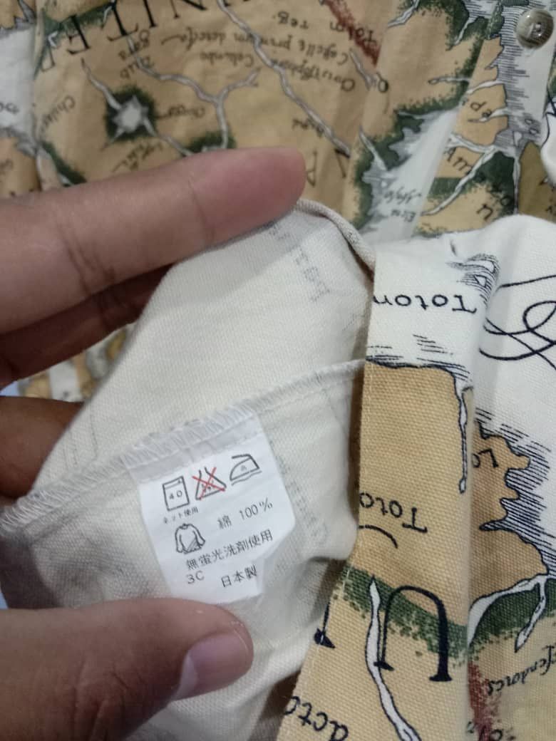 Japanese Brand VINTAGE ABBRE VIATE ATLANTIC MAPS BUTTON DOWN LARGE SIZE Size US XL / EU 56 / 4 - 6 Thumbnail