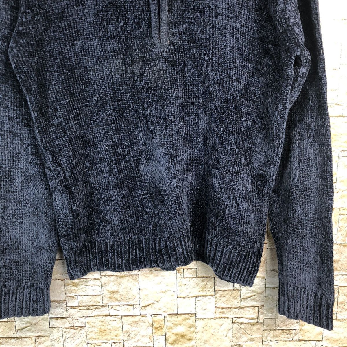 Japanese Brand Otarie Dark Blue Half Zip Sweatshirt #A887 Size US M / EU 48-50 / 2 - 6 Thumbnail