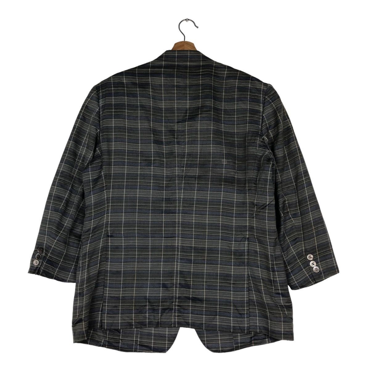 Japanese Brand 🔥Vintage Lanvin Paris Double Breast Tartan Design Coats Size US M / EU 48-50 / 2 - 8 Thumbnail