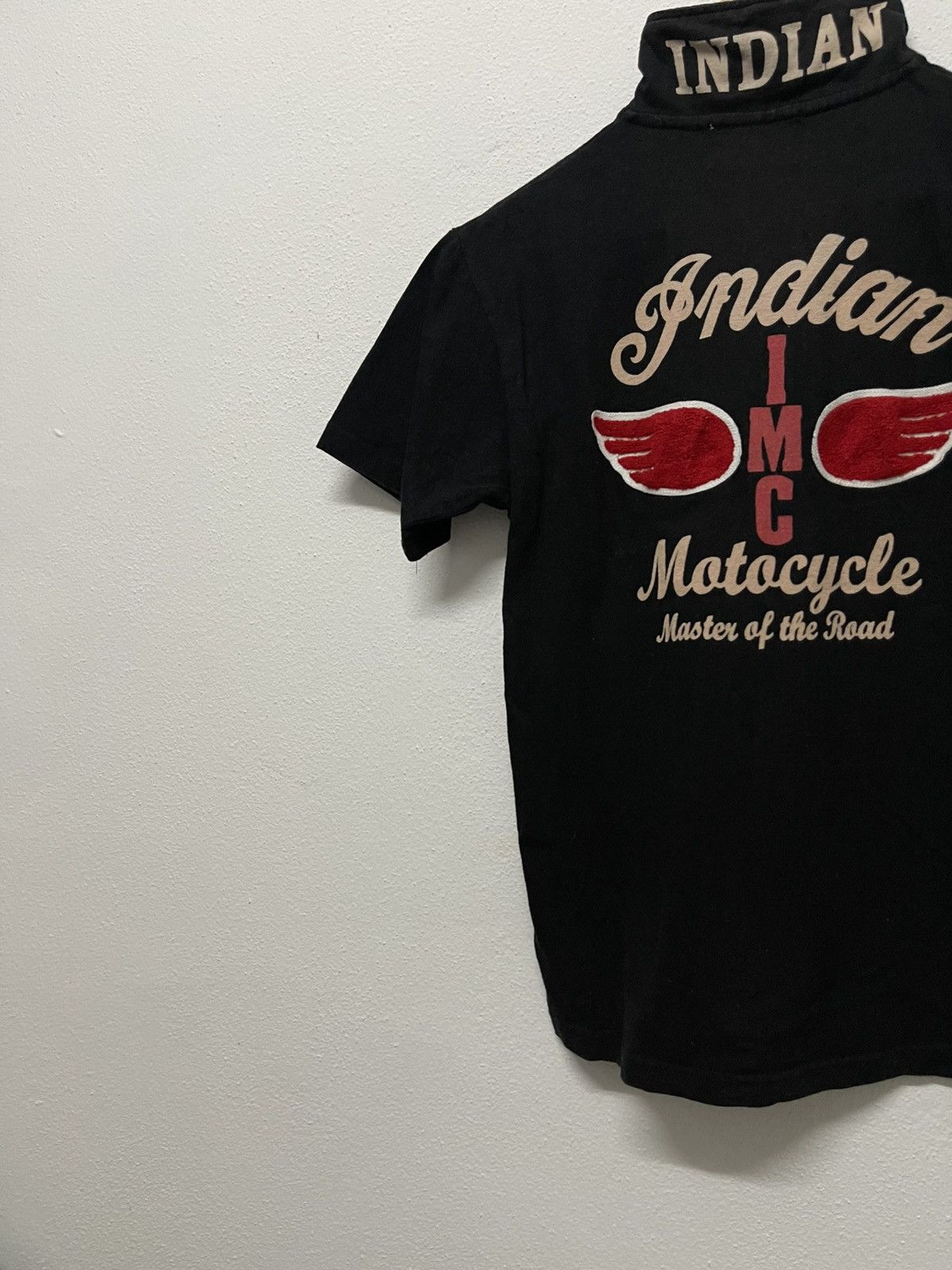 Indian Motorcycle × Vintage 2000s INDIAN MOTORCYCLE POLO SHIRT RARE DESIGN Size M / US 6-8 / IT 42-44 - 8 Thumbnail