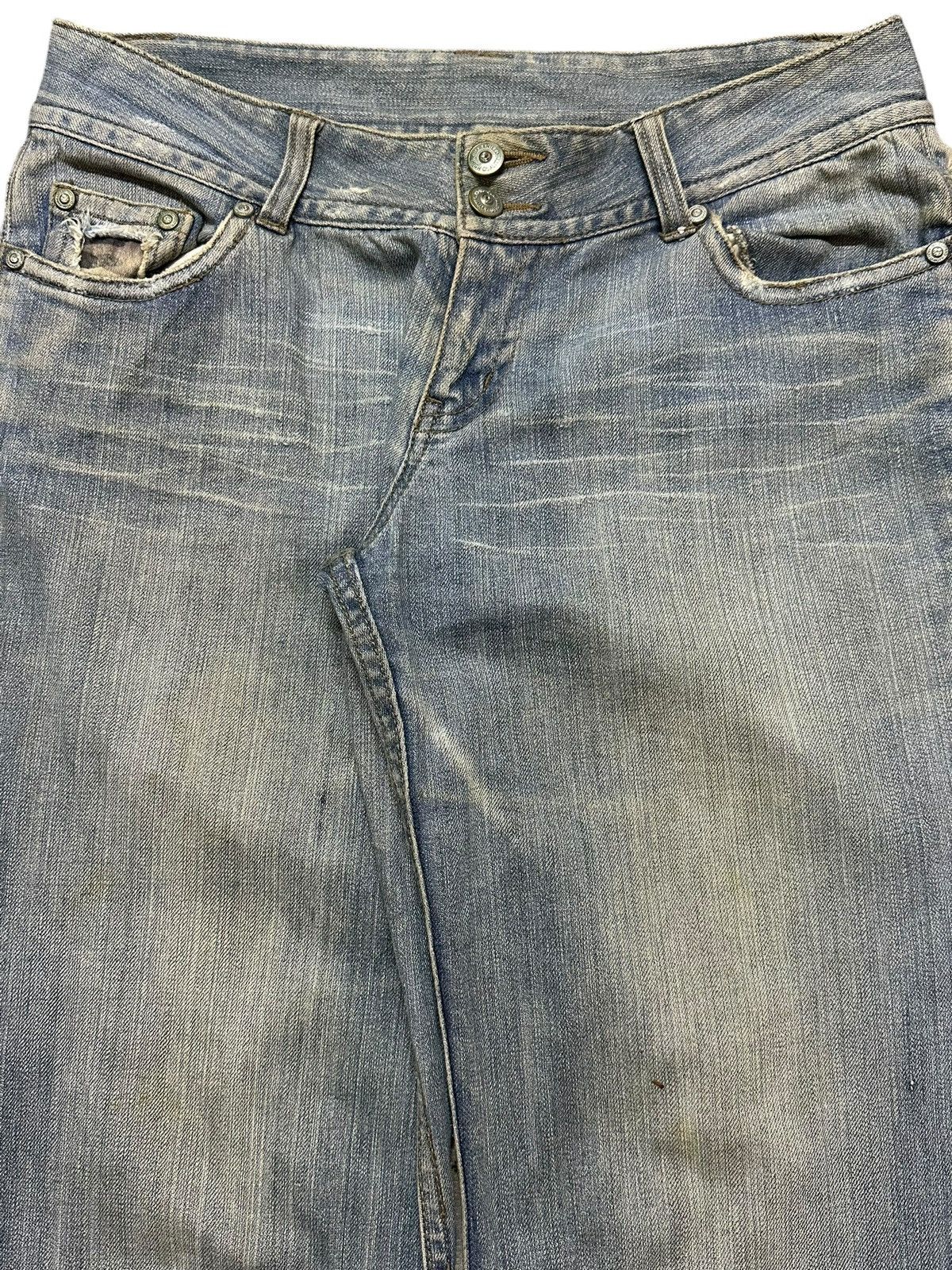 Japanese Brand Vintage Japanese Brand Blue Faded Wash Baggy Wide Leg Jeans Size US 30 / EU 46 - 4 Thumbnail
