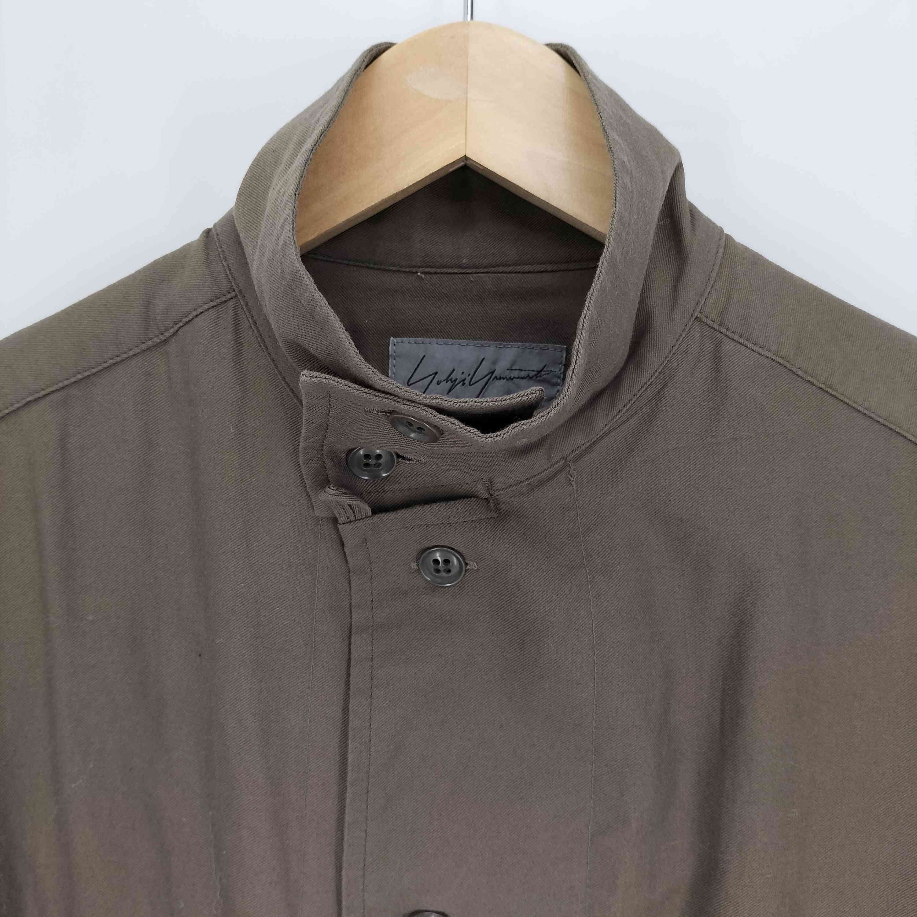 Yohji Yamamoto Yohji Yamamoto POUR HOMME 17SS Stand Collar Long Shirt Size US S / EU 44-46 / 1 - 3 Thumbnail