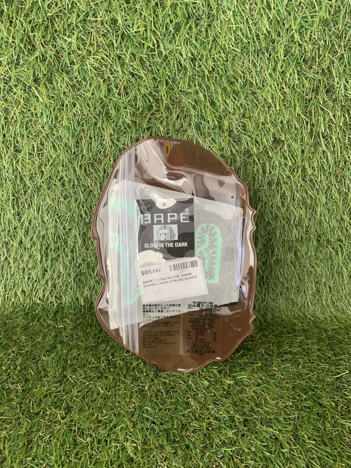 Bape Bape Face Mask Glow In the Dark "Black" Size ONE SIZE - 2 Thumbnail