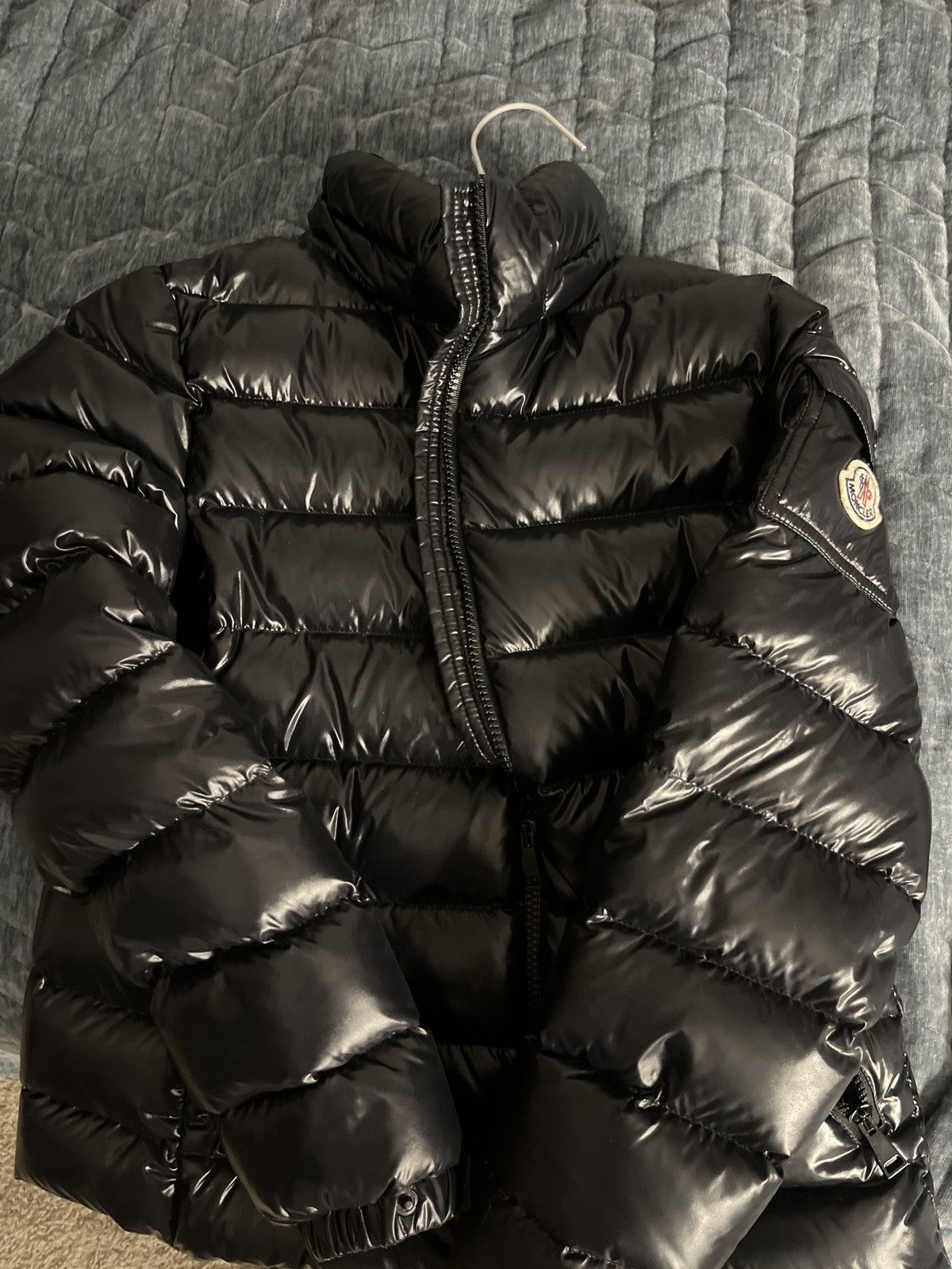 Moncler Moncler bady hooded shiny full zip jacket Size XS / US 0-2 / IT 36-38 - 1 Thumbnail