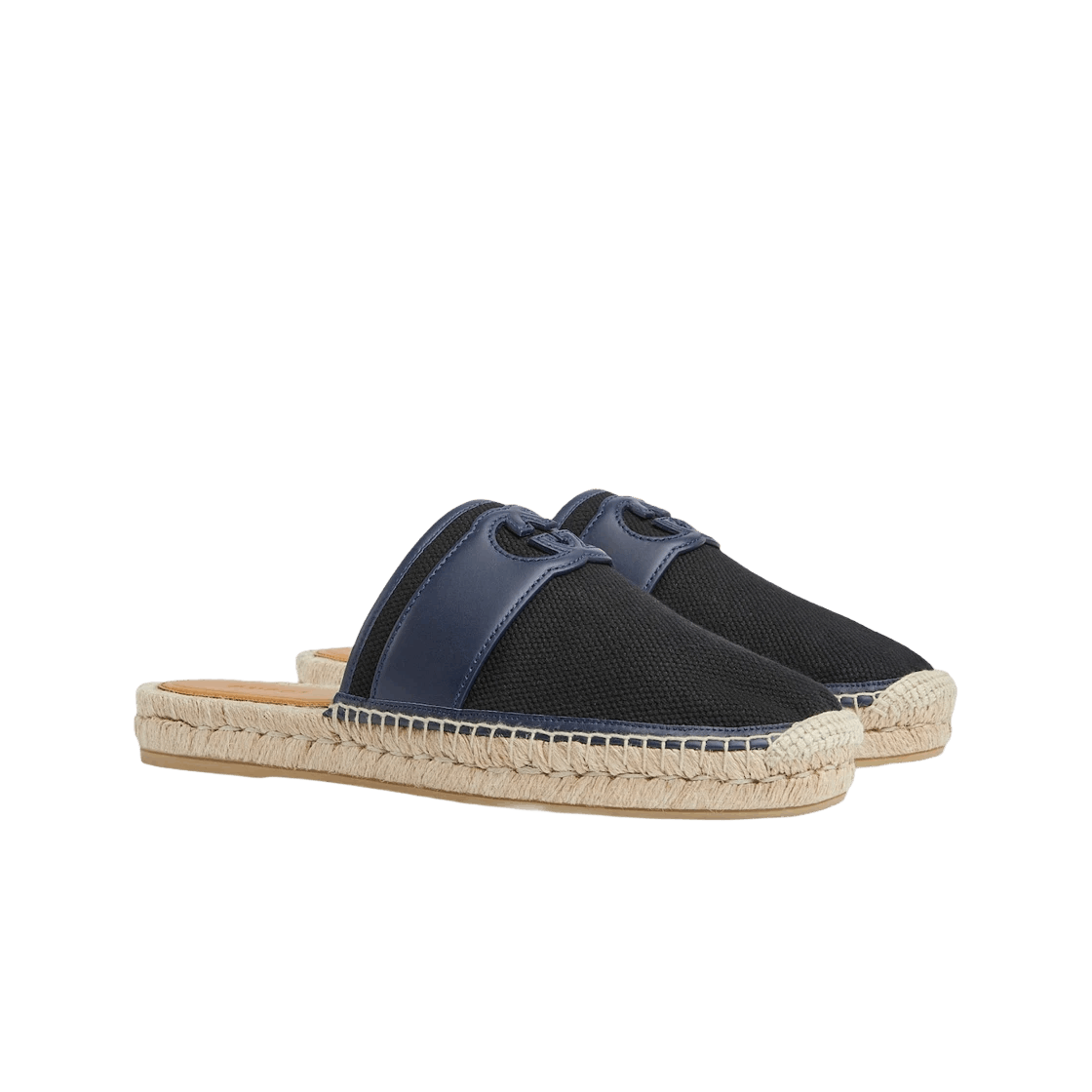 Gucci o1s1wg110225 Slide Espadrilles in Black & Navy Size US 6.5 / EU 39-40 - 2 Thumbnail