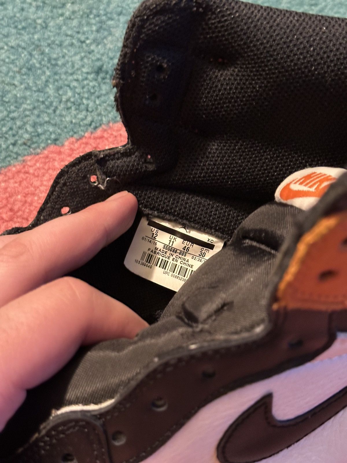Jordan Brand Air Jordan 1 Retro High OG Shattered Backboard 2015 Size US 12 / EU 45 - 14 Thumbnail