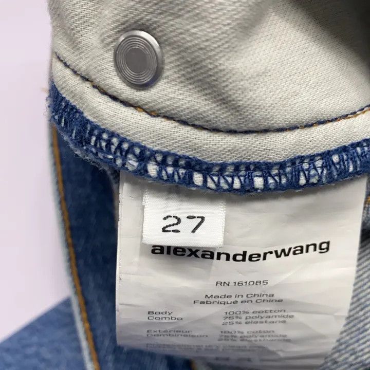 Alexander Wang Alexander Wang Blue Low-Rise Flared Jeans for Women - Size 27" / US 4 / IT 40 - 6 Thumbnail