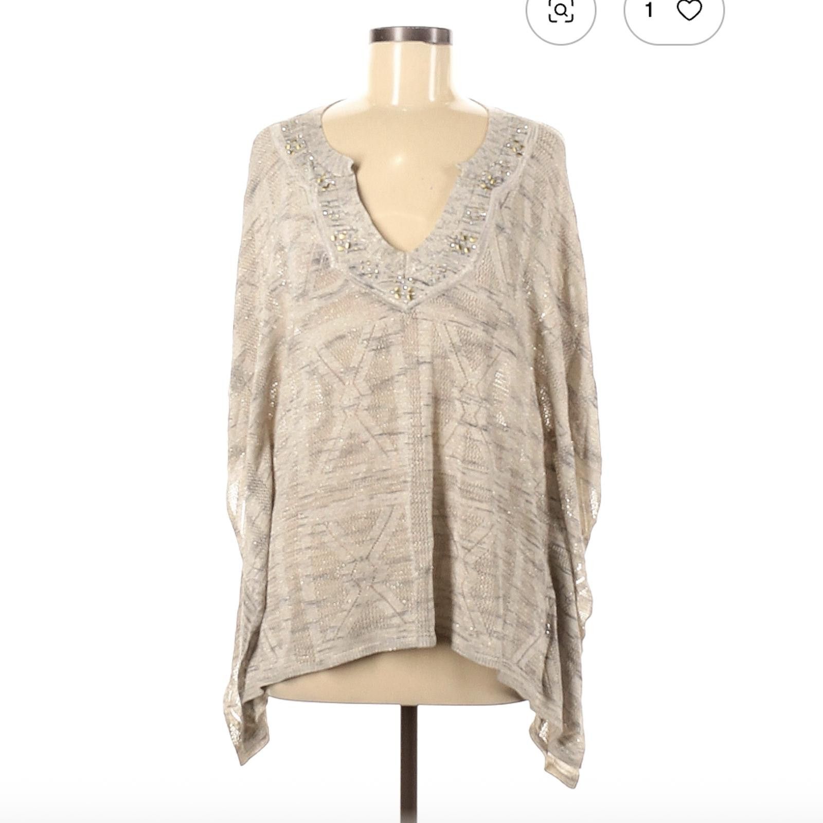Other White House Black Market Tan Pullover Sweater Size M Size M / US 6-8 / IT 42-44 - 1 Thumbnail