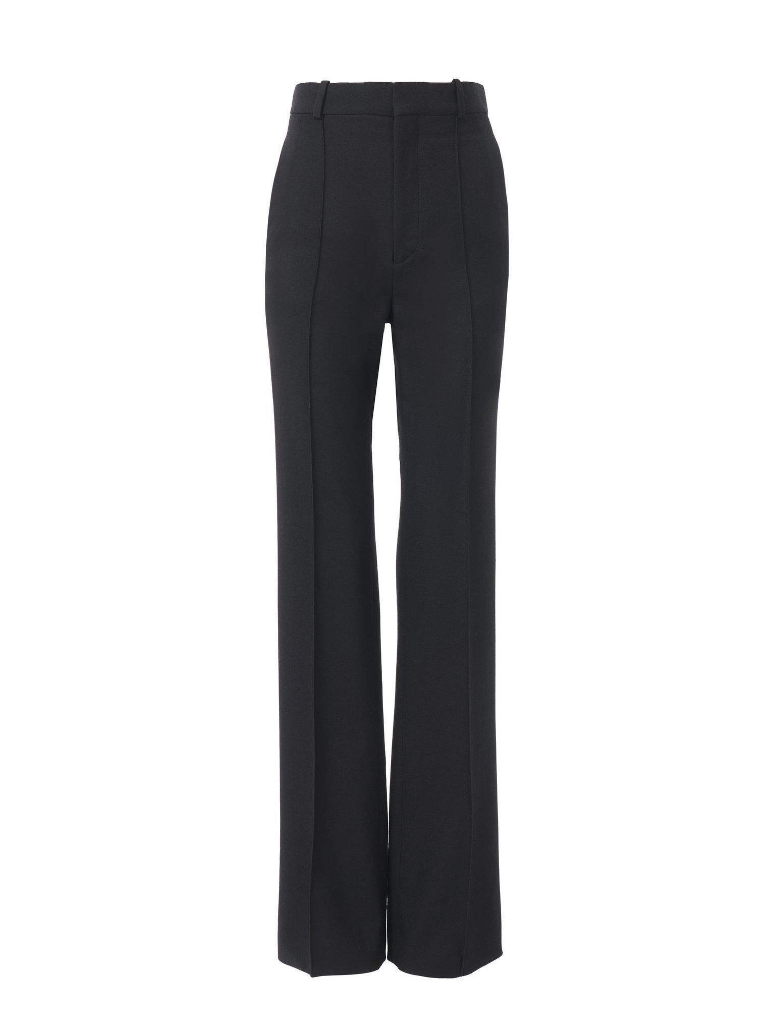 o1loc1c11025 Hi Waisted Straight Pant in Black
