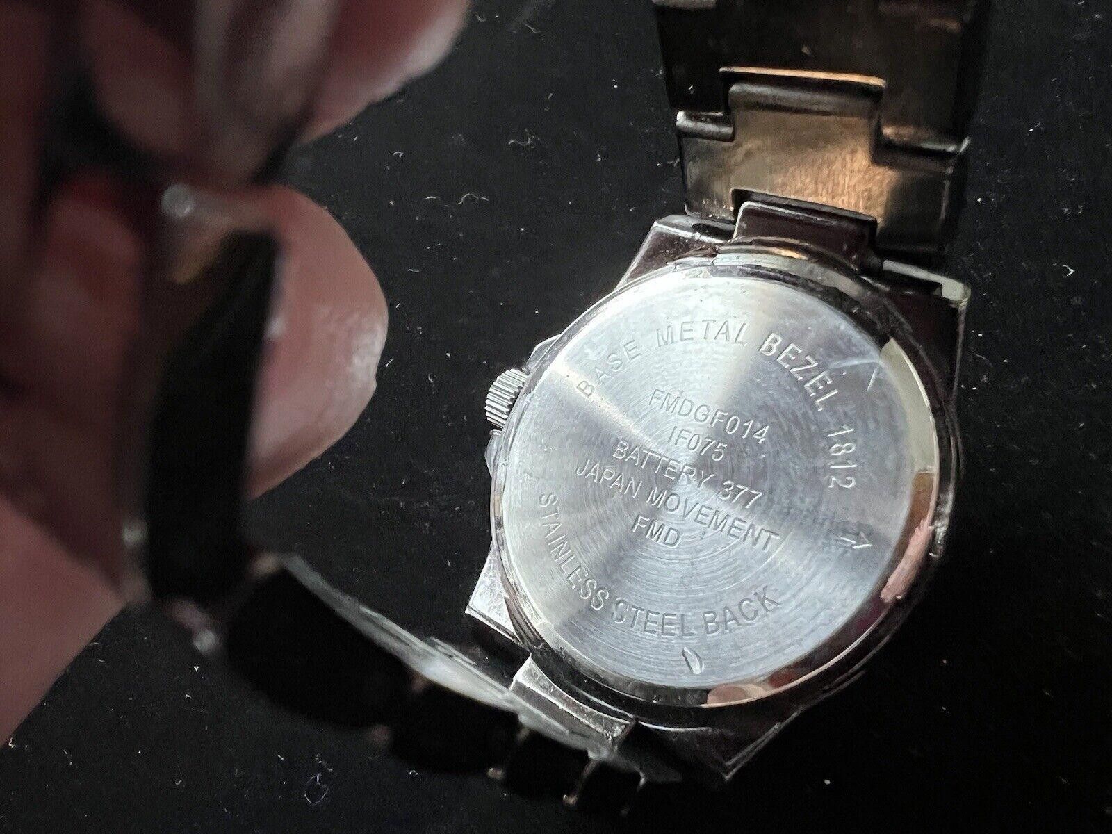 Designer Men’s Watch Black Finish new battery Size ONE SIZE - 4 Thumbnail