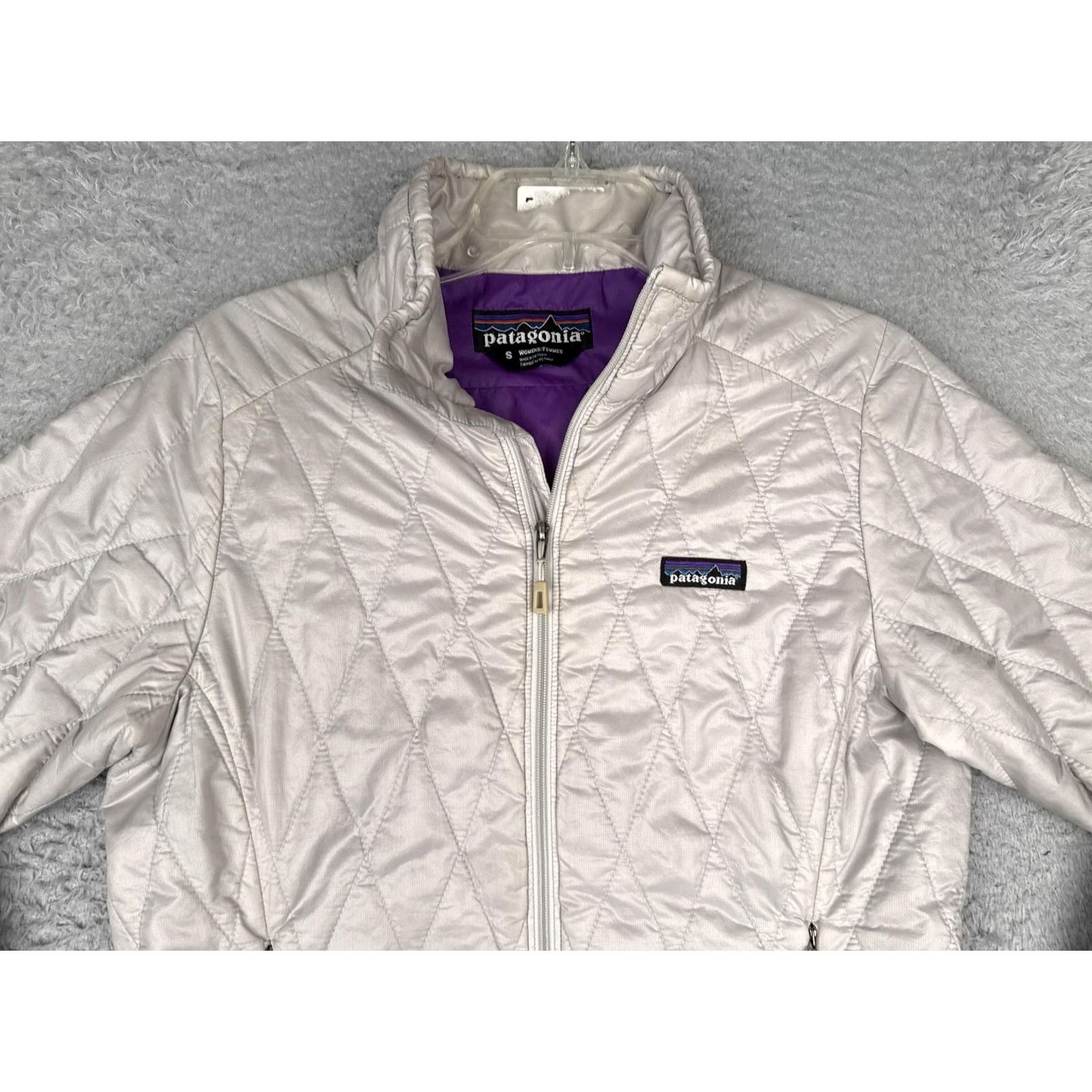 Patagonia Patagonia Jacket Womens Small White Quilted Full Zip Insulated Outdoor Warm Size S / US 4 / IT 40 - 4 Thumbnail