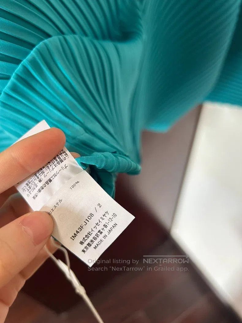Issey Miyake Issey Miyake Twilight Blue Pleated Top Size M / US 6-8 / IT 42-44 - 6 Thumbnail