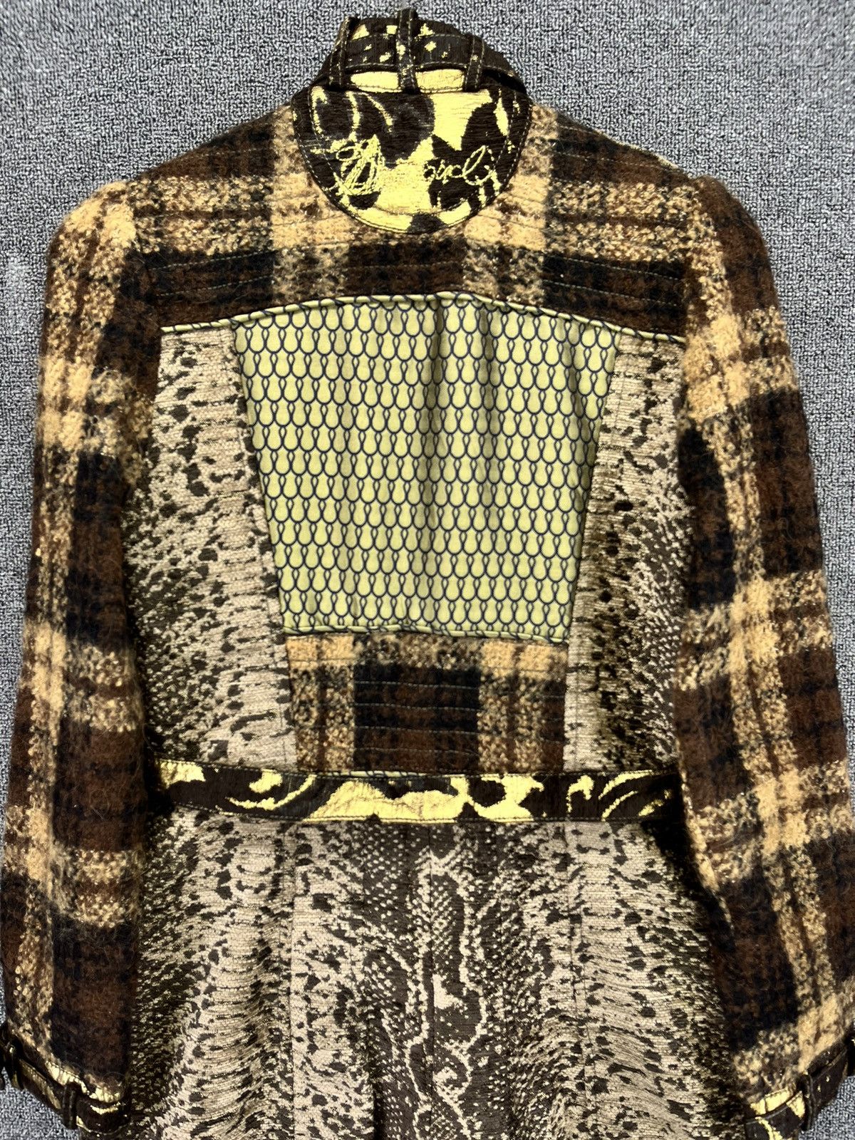 Desigual Vintage Desigual Cobra Wool Long Jacket Size XS / US 0-2 / IT 36-38 - 10 Thumbnail