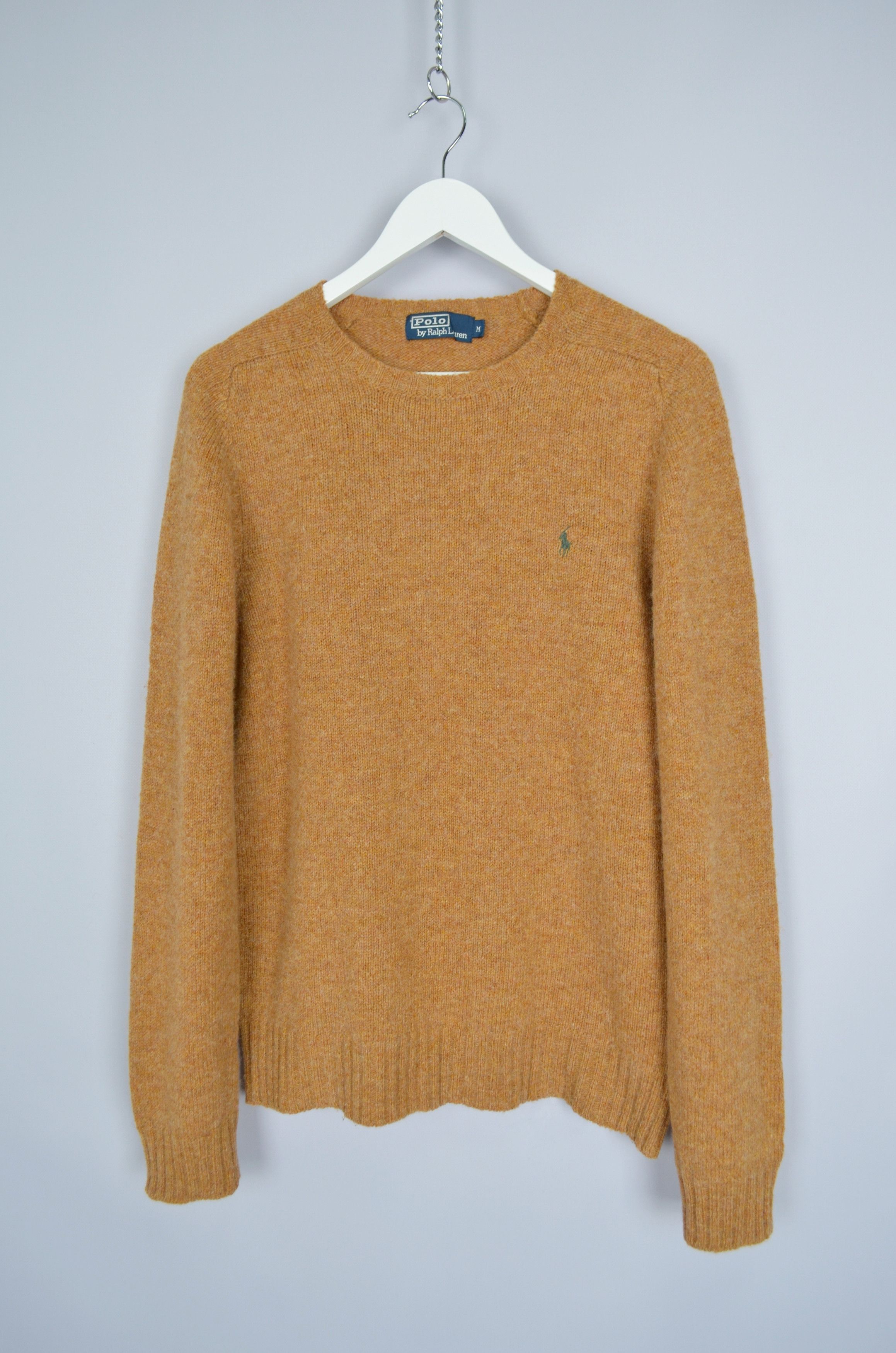 Polo Ralph Lauren × Vintage Vintage Polo Ralph Lauren Knit Camel Wool Sweater M 90s Size US M / EU 48-50 / 2 - 1 Thumbnail