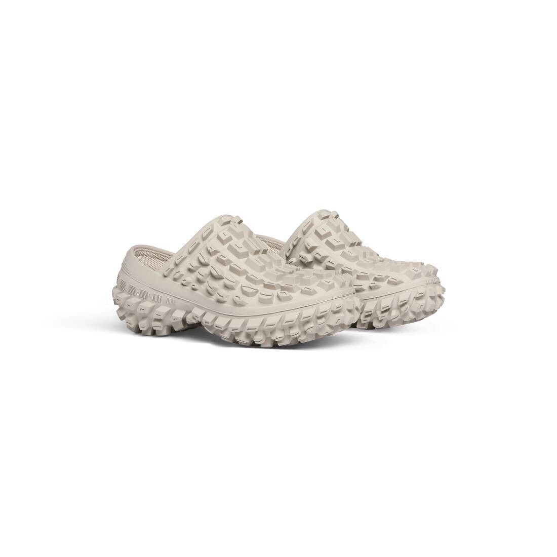 Balenciaga o1tko10426 Defender Rubber Clogs in Beige Size US 12 / EU 45 - 2 Thumbnail