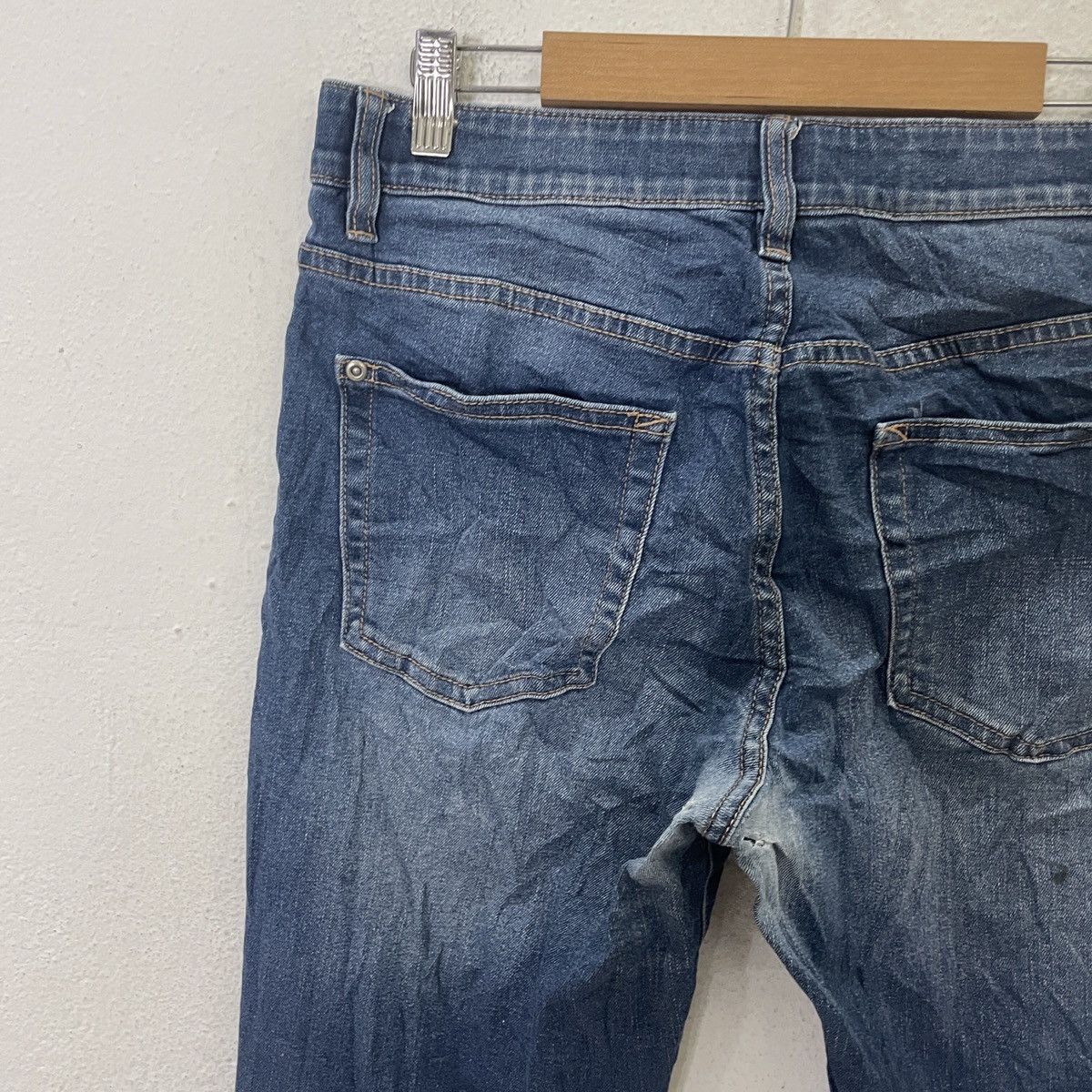 Other Vintage Bossini Jeans Seldvedge Distressed Denim Jeans Size US 31 - 10 Thumbnail