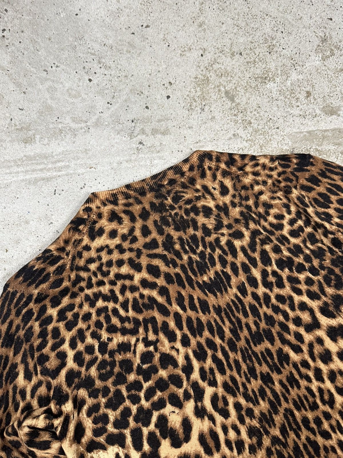 John Galliano Vintage 2000s John Galliano Leopard Print Cashmere Cardigan Size M / US 6-8 / IT 42-44 - 17 Thumbnail