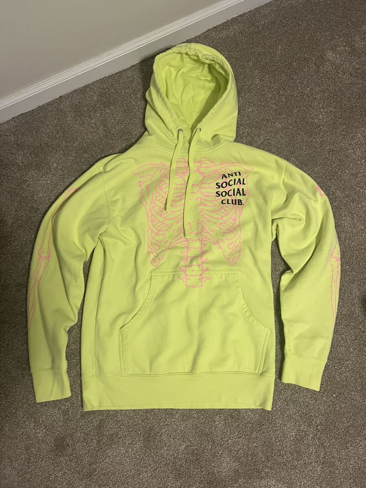 Anti Social Social Club Anti Social Social Club CAR UNDERWATER Neon Yellow Hoodie Size US M / EU 48-50 / 2 - 1 Thumbnail