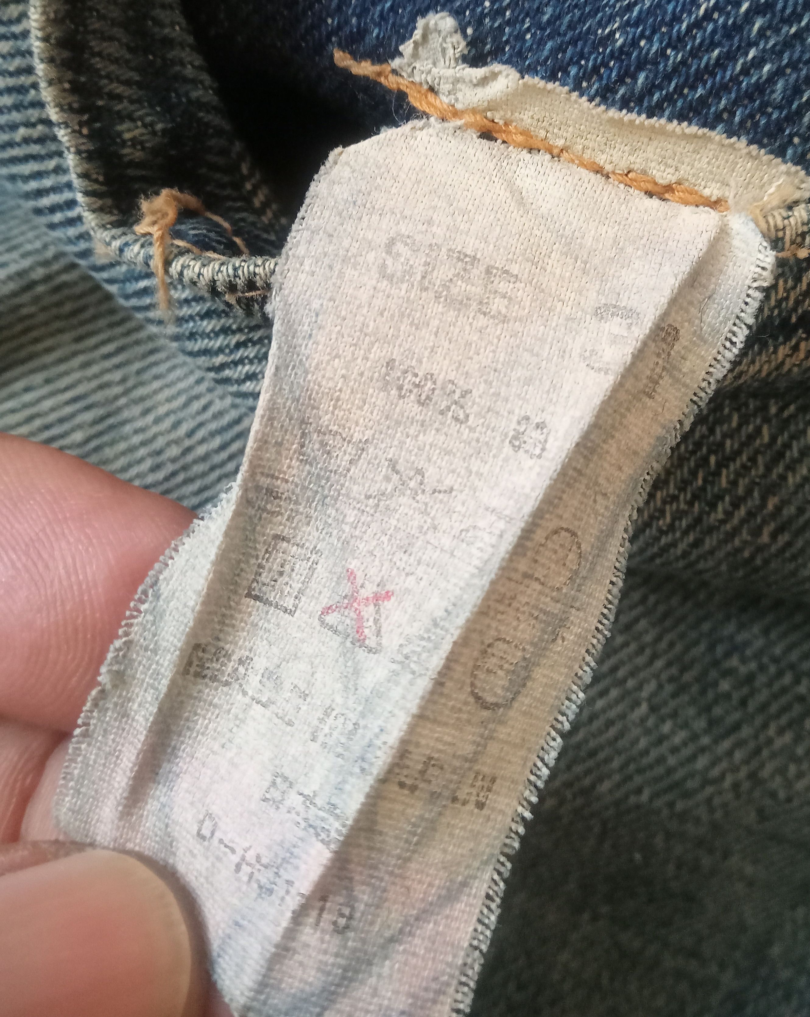 Denime Vintage Denime Selvedge Distressed Jeans Size US 31 - 5 Thumbnail