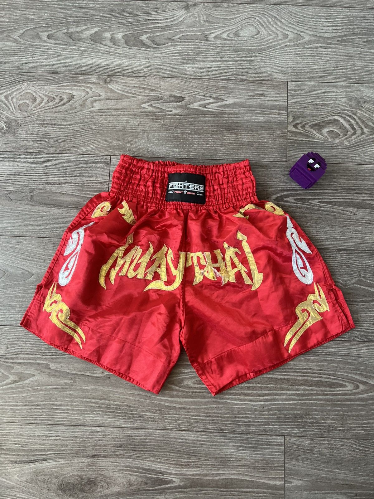 Vintage ‼️Vintage Y2K Muay Thai 🇹🇭 Fighters Archival Boxing Shorts‼️ Size US 36 / EU 52 - 6 Thumbnail