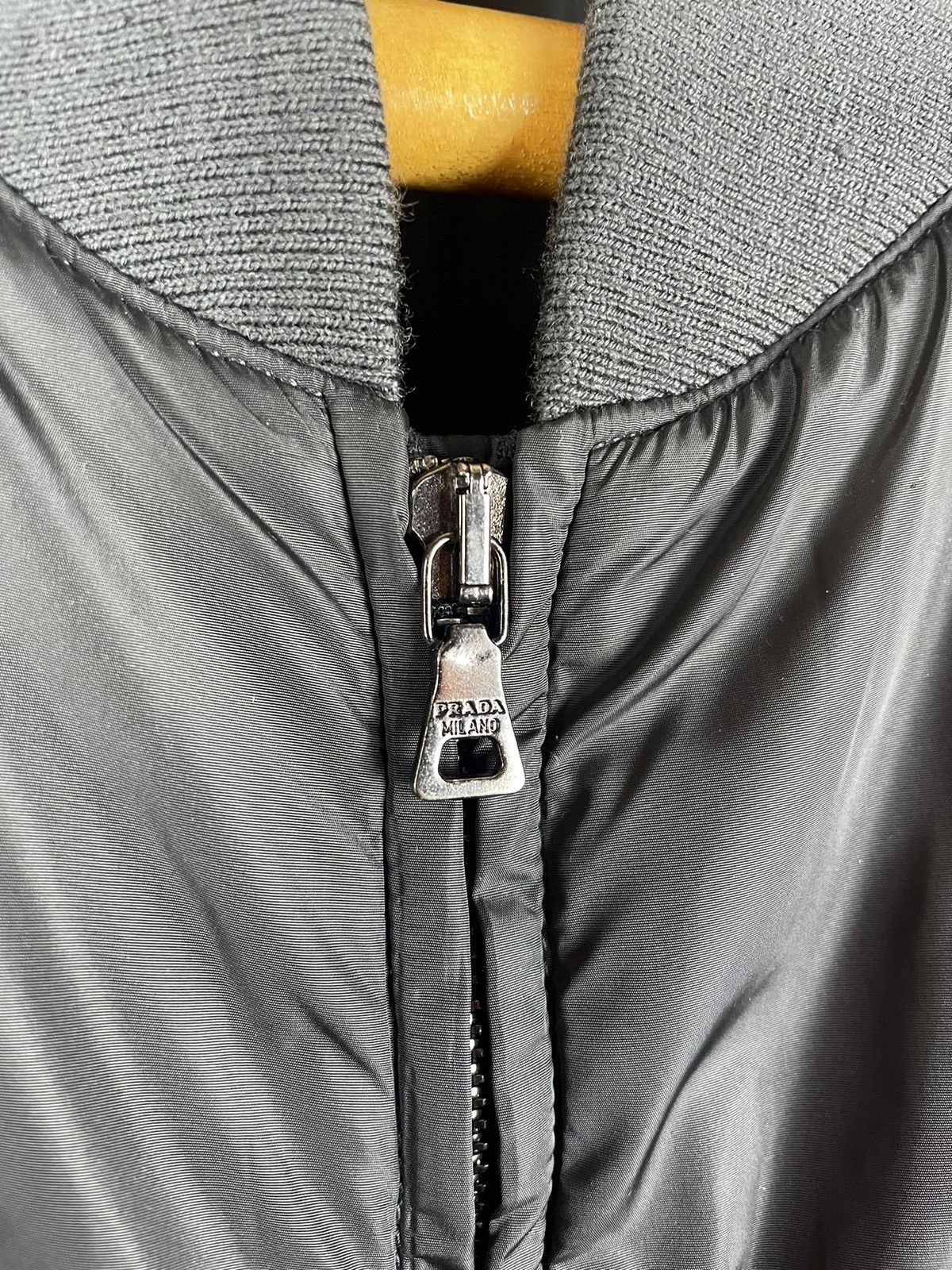 Prada Vintage Prada Black Tab Nylon Bomber Jacket 00’s Size US L / EU 52-54 / 3 - 6 Thumbnail