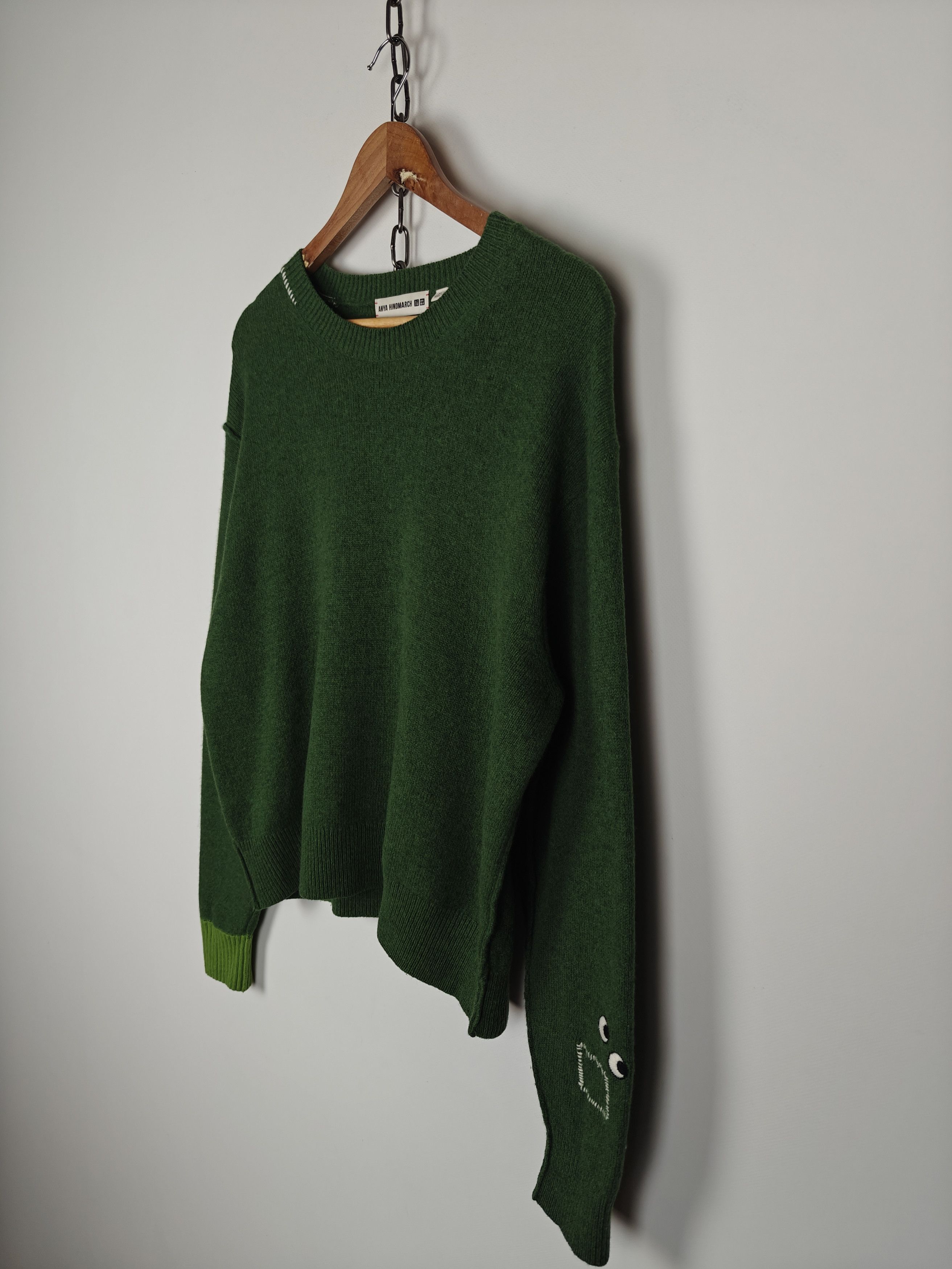 Uniqlo Uniqlo x Anya Hindmarch Wool Sweater Green Pullover XL Size XL / US 12-14 / IT 48-50 - 7 Thumbnail