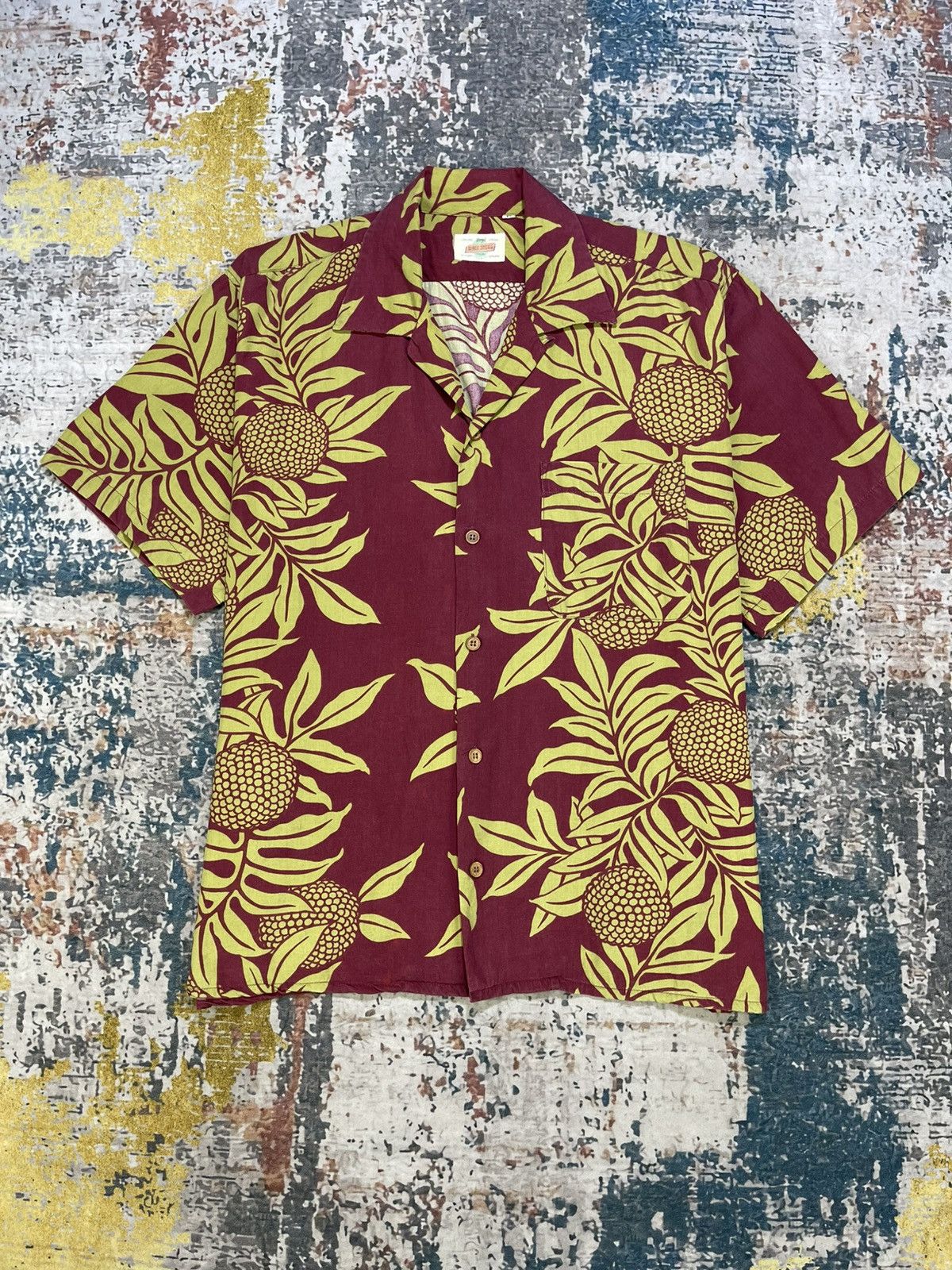 Vintage Vintage Block Buster Rayon Aloha Hawaiian Shirt Size US L / EU 52-54 / 3 - 1 Thumbnail